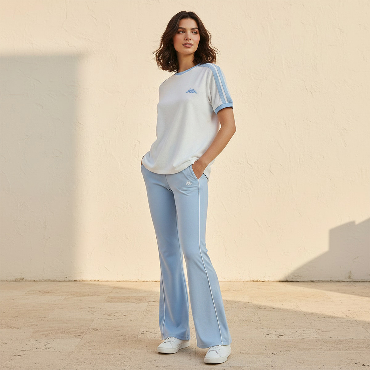 Kappa Logo Embroidered T-shirt-sports-women-clothing-tshirtsandvests-image-3