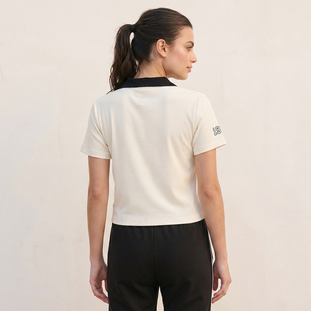 Kappa Johnny Collar 2 Way Stretch Polo T-shirt-sports-women-clothing-tshirtsandvests-image-4
