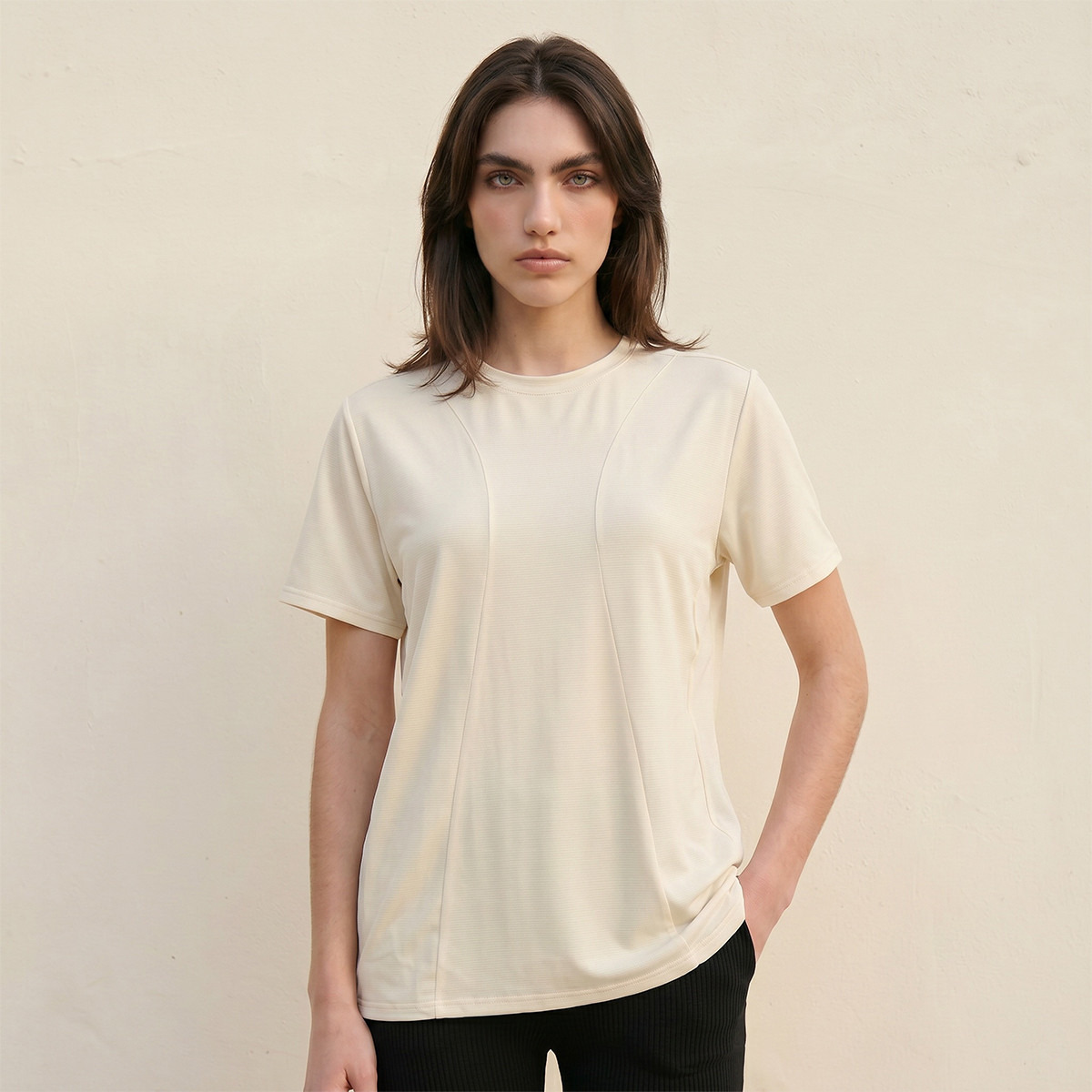 Kappa Panelled T-shirt-sports-women-clothing-tshirtsandvests-image-1