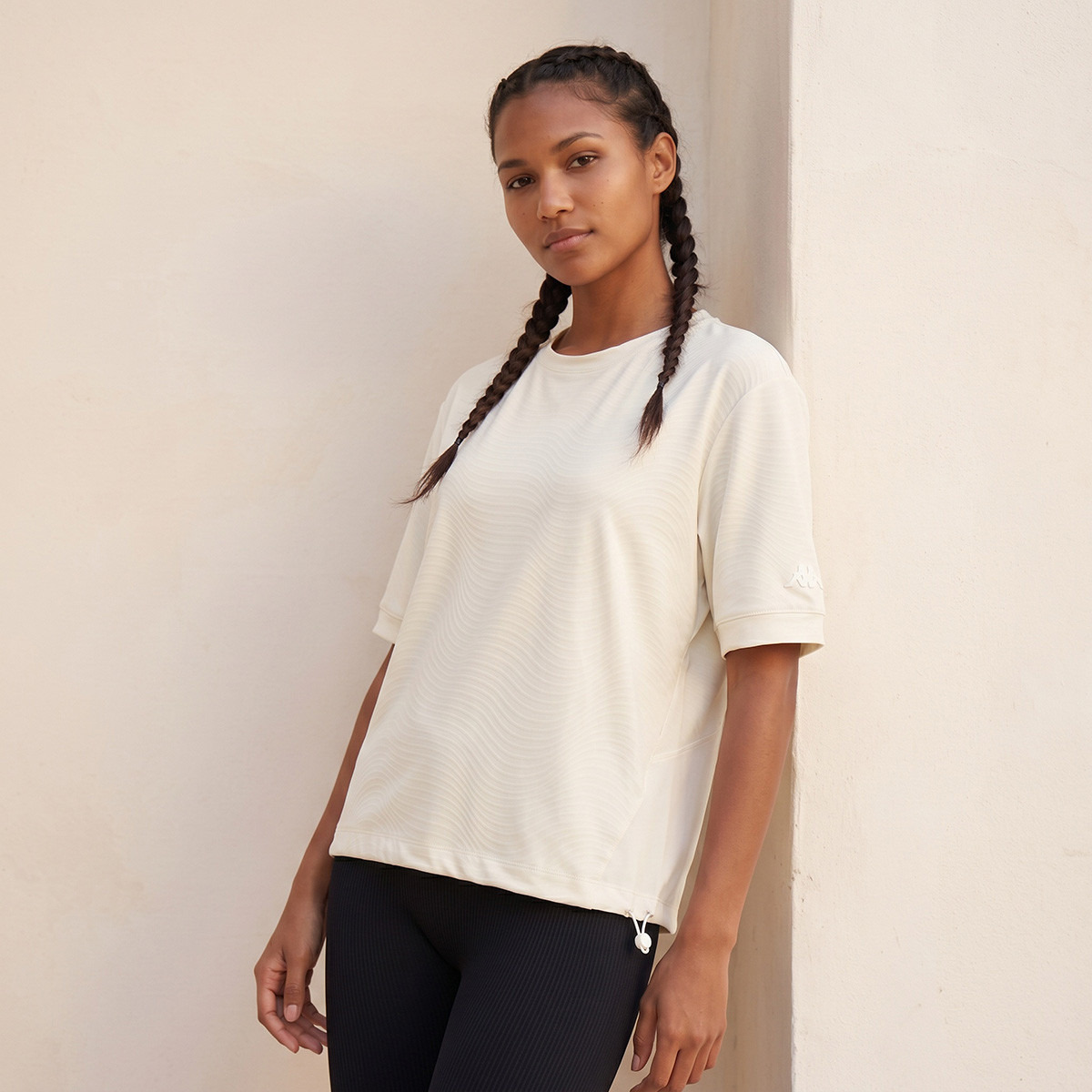 Kappa Textured 4-Way Stretch T-shirt-women-clothing-tshirts-image-1