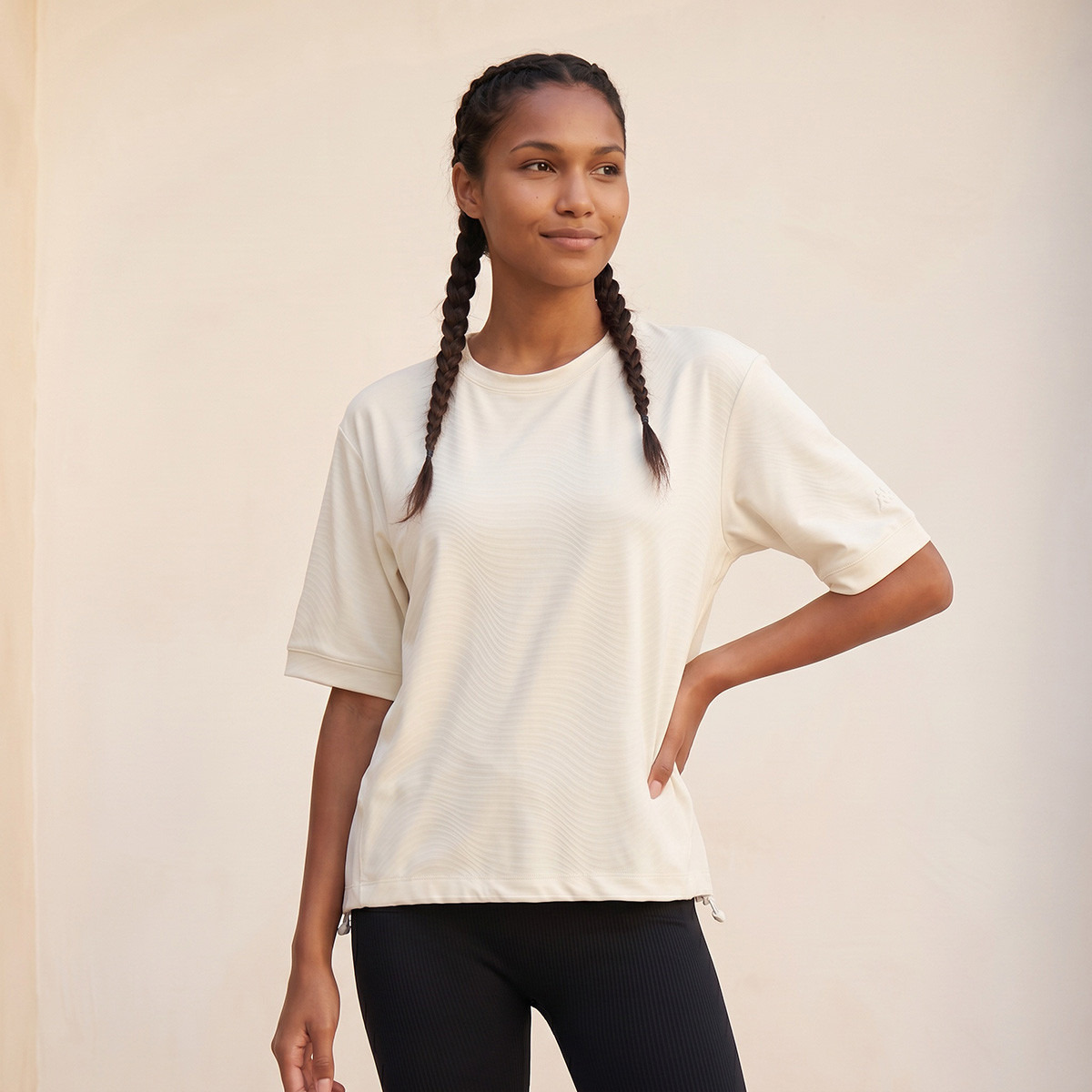 Kappa Textured 4-Way Stretch T-shirt-women-clothing-tshirts-image-6