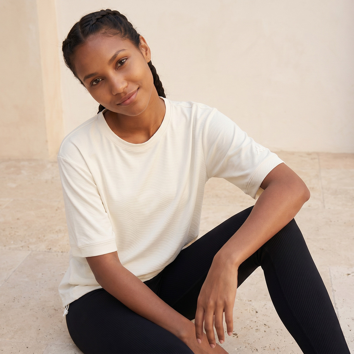Kappa Textured 4-Way Stretch T-shirt-women-clothing-tshirts-image-7