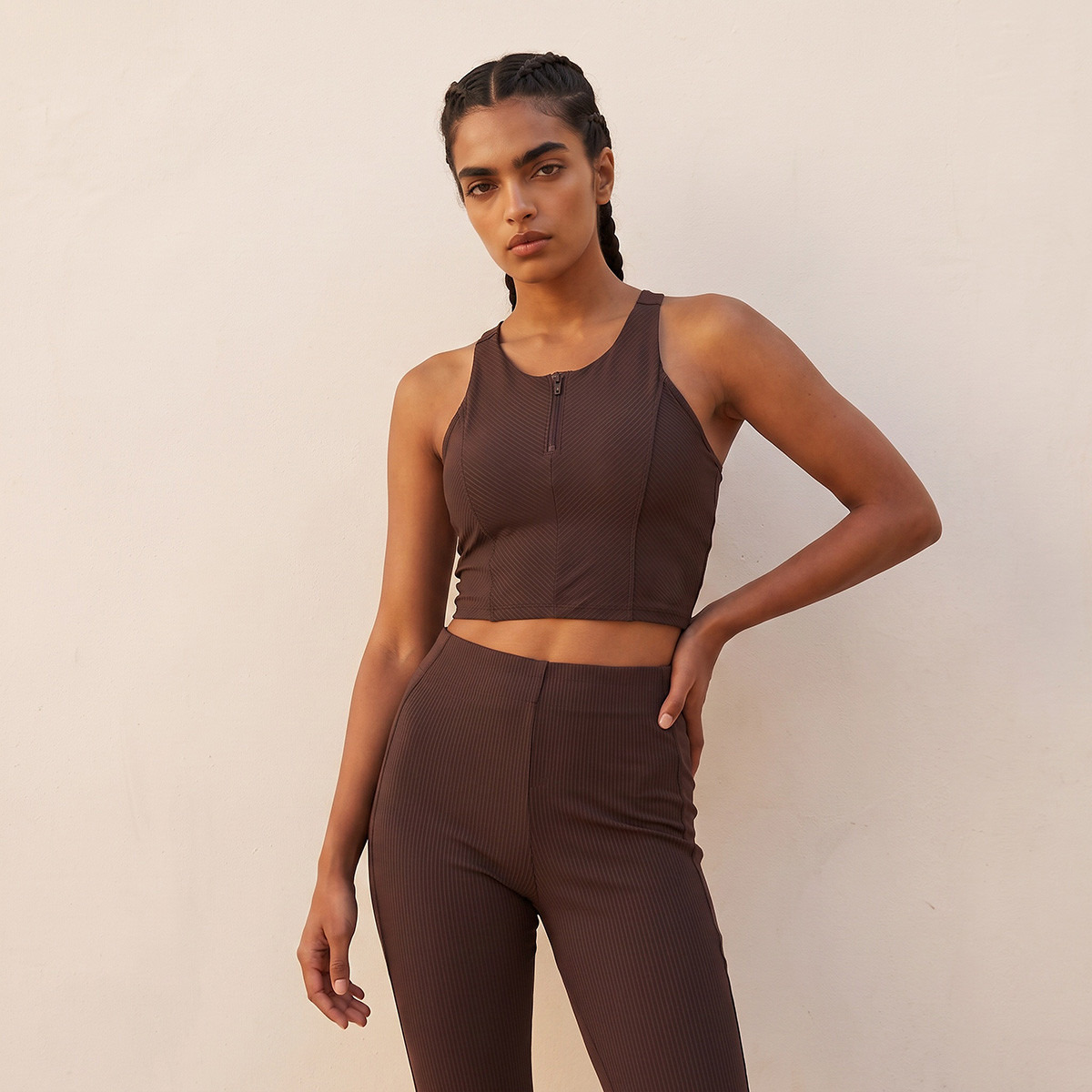 صدرية رياضية مضلعة من كابا-women-clothing-sportswearandactivewear-sportsbras-image-1