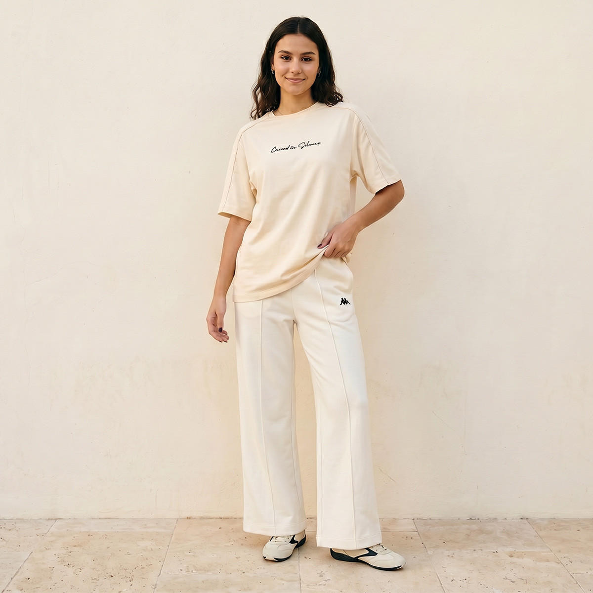 تيشيرت بطبعات قابل للتمدد في اتجاهين من كابا-sports-women-clothing-tshirtsandvests-image-2