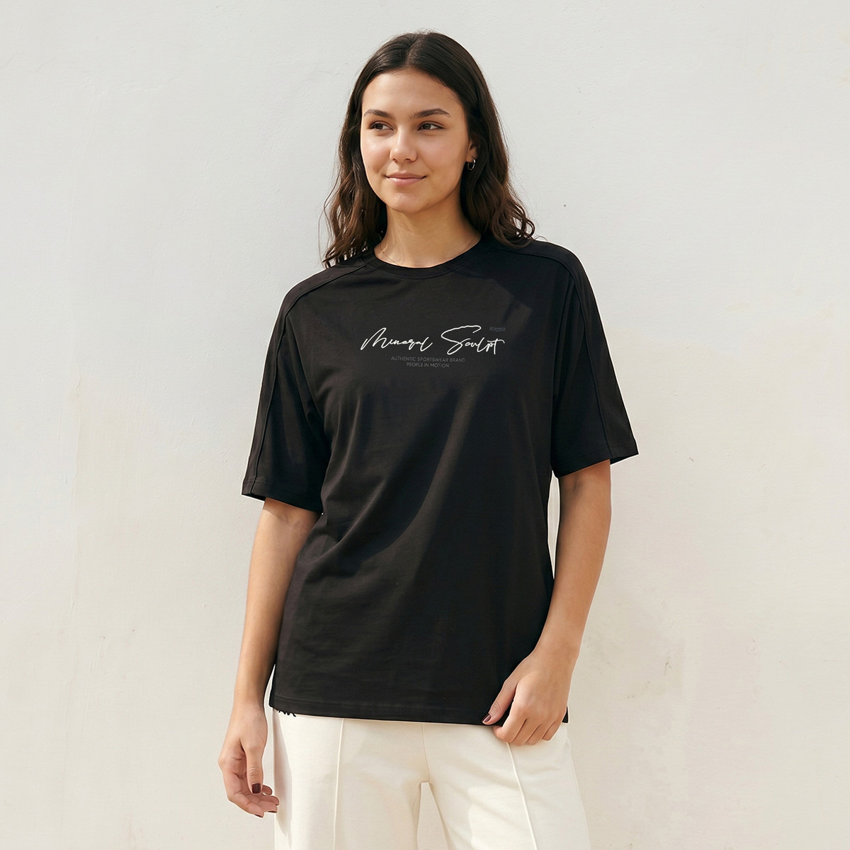 تيشيرت بطبعات قابل للتمدد في اتجاهين من كابا-sports-women-clothing-tshirtsandvests-image-1
