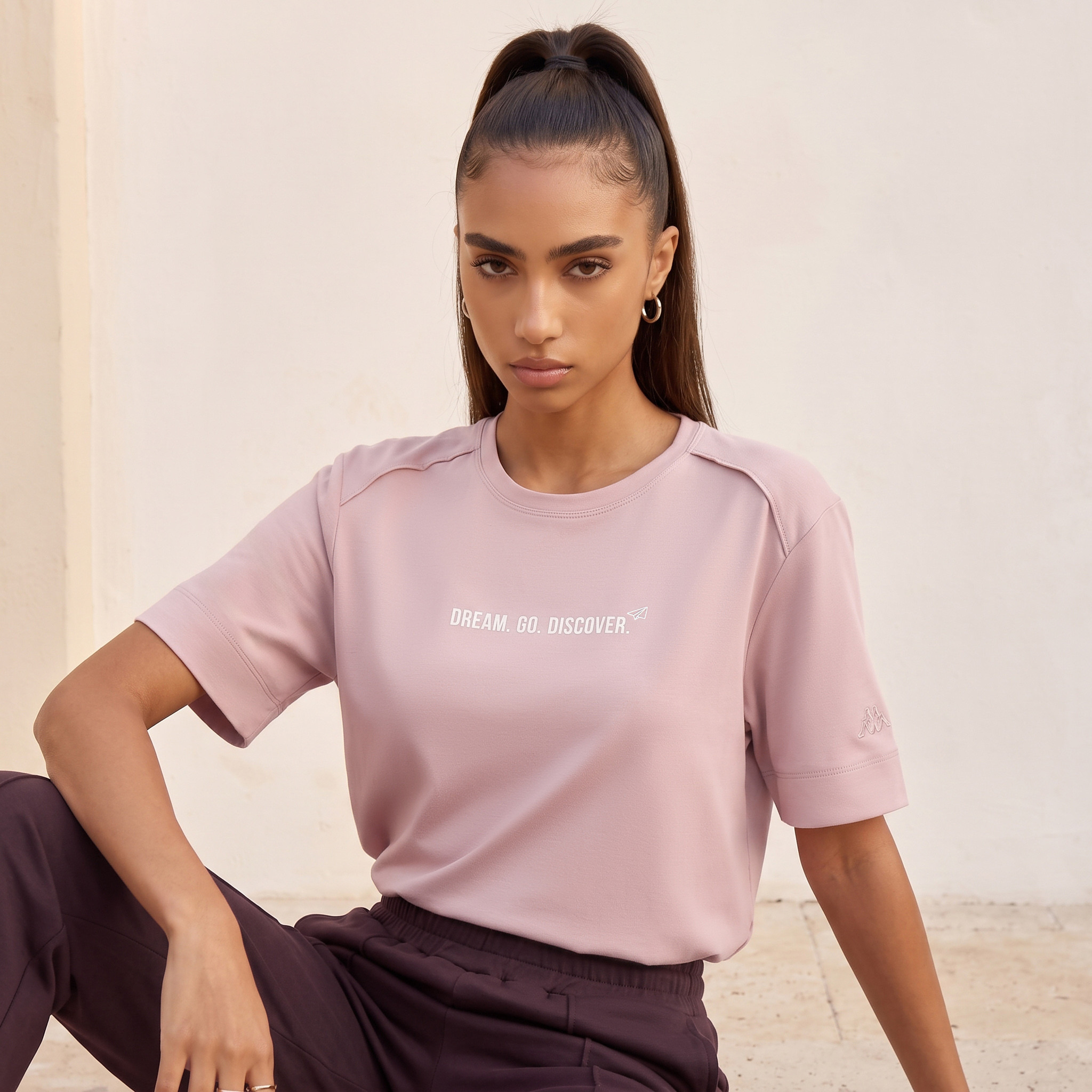 تيشيرت قابل للتمدد في اتجاهين من كابا-women-clothing-tshirts-image-5
