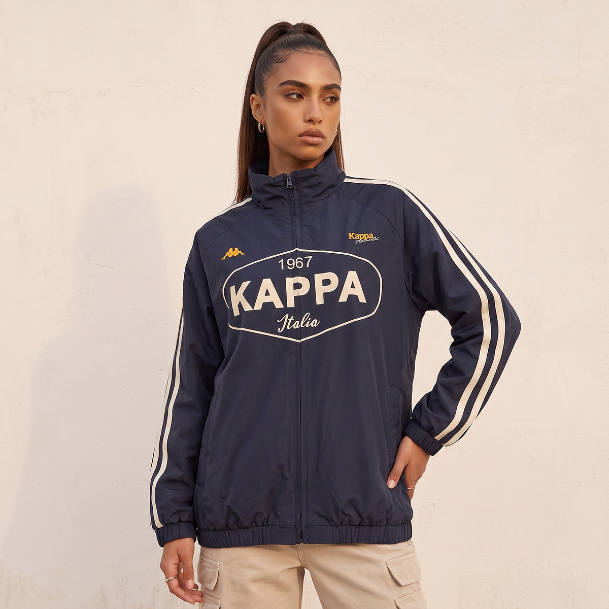 Kappa Zip Through Jacket-sports-women-clothing-coatsandjackets-jackets-image-2