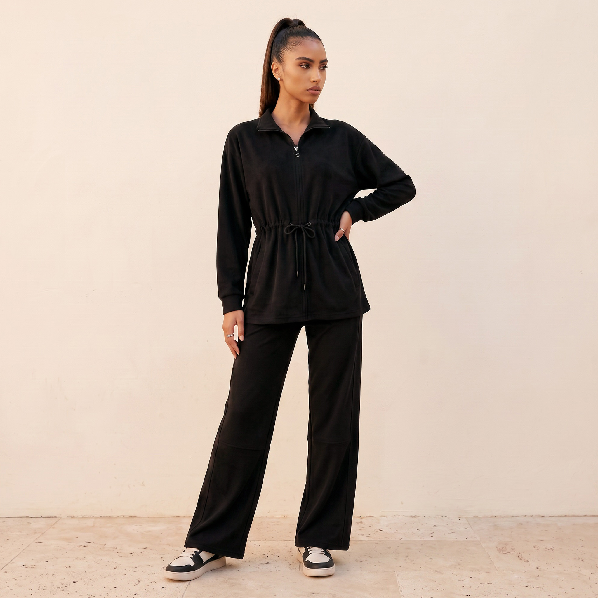 Kappa Jacket with Drawstring Waist-sports-women-clothing-coatsandjackets-jackets-image-3