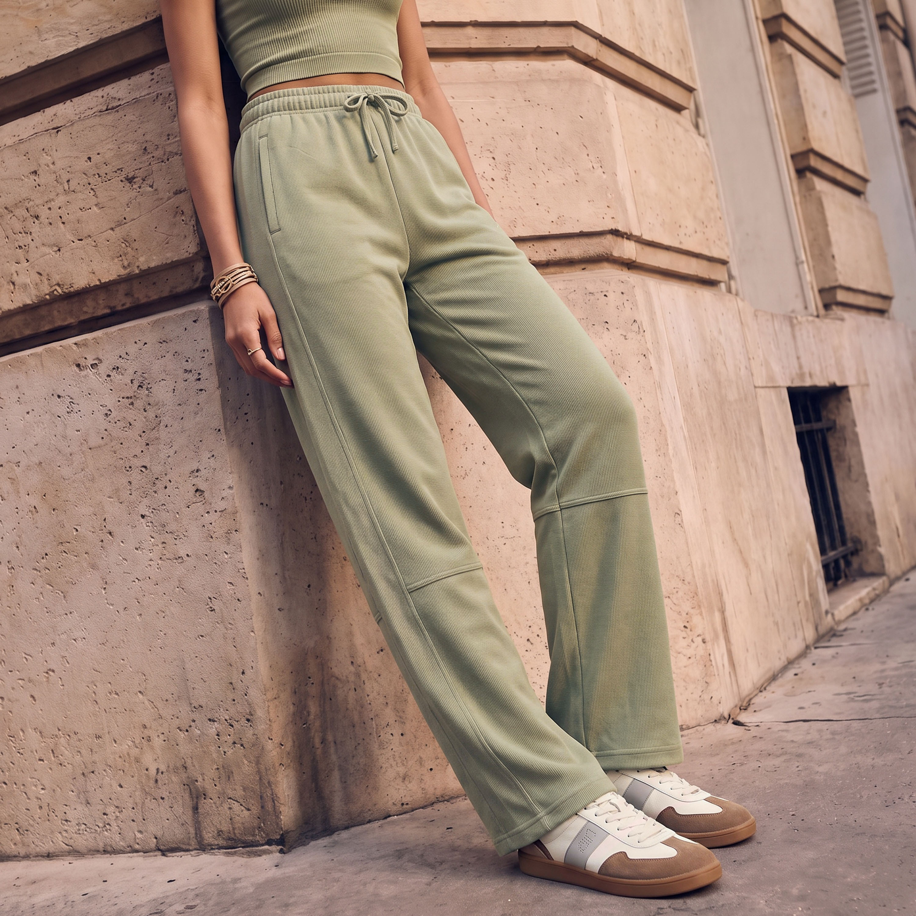 Kappa Wide Leg Joggers-women-clothing-bottoms-joggers-image-1