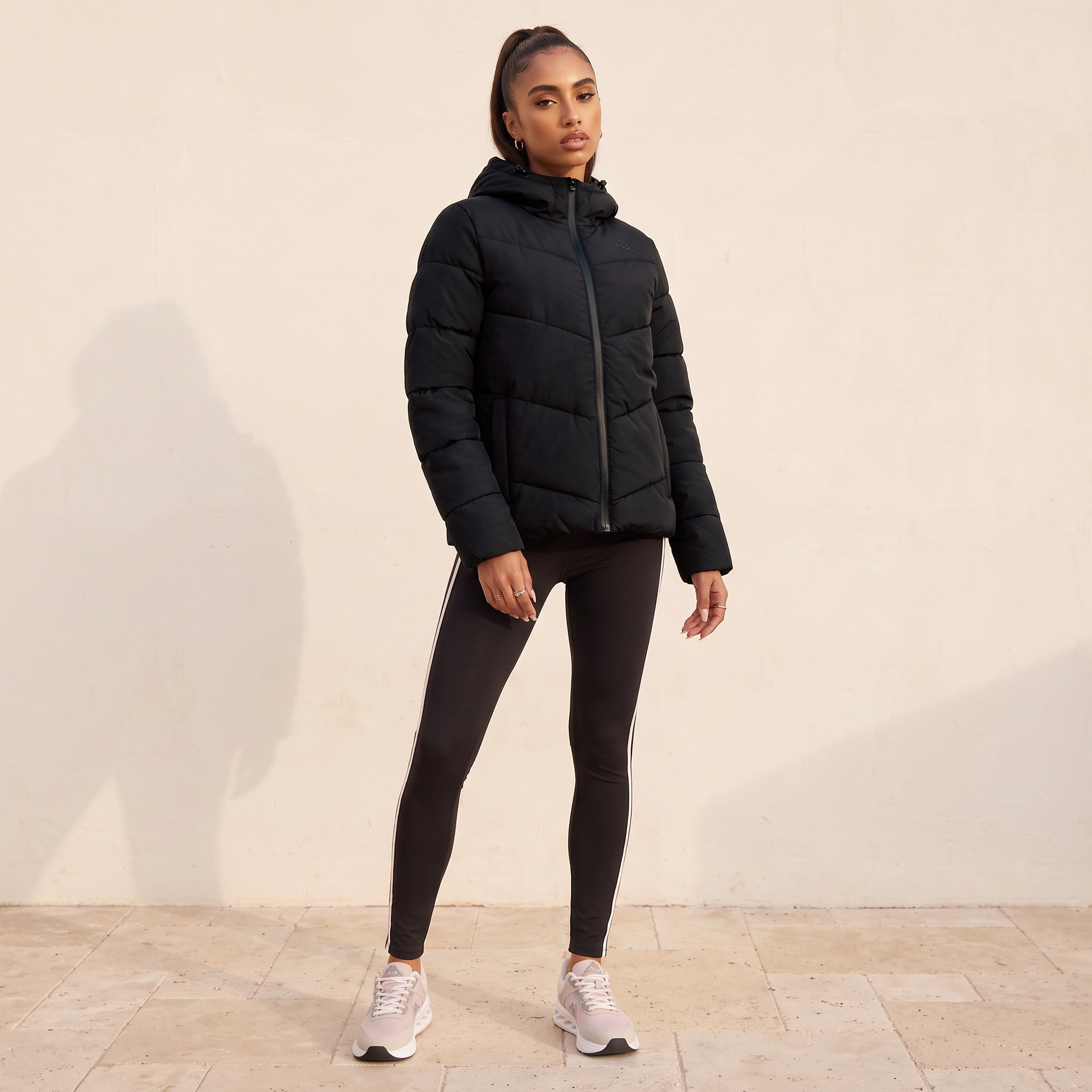 Kappa Quilted 2-Way Stretch Hooded Jacket-women-winterwear-coatsandjackets-jackets-image-3