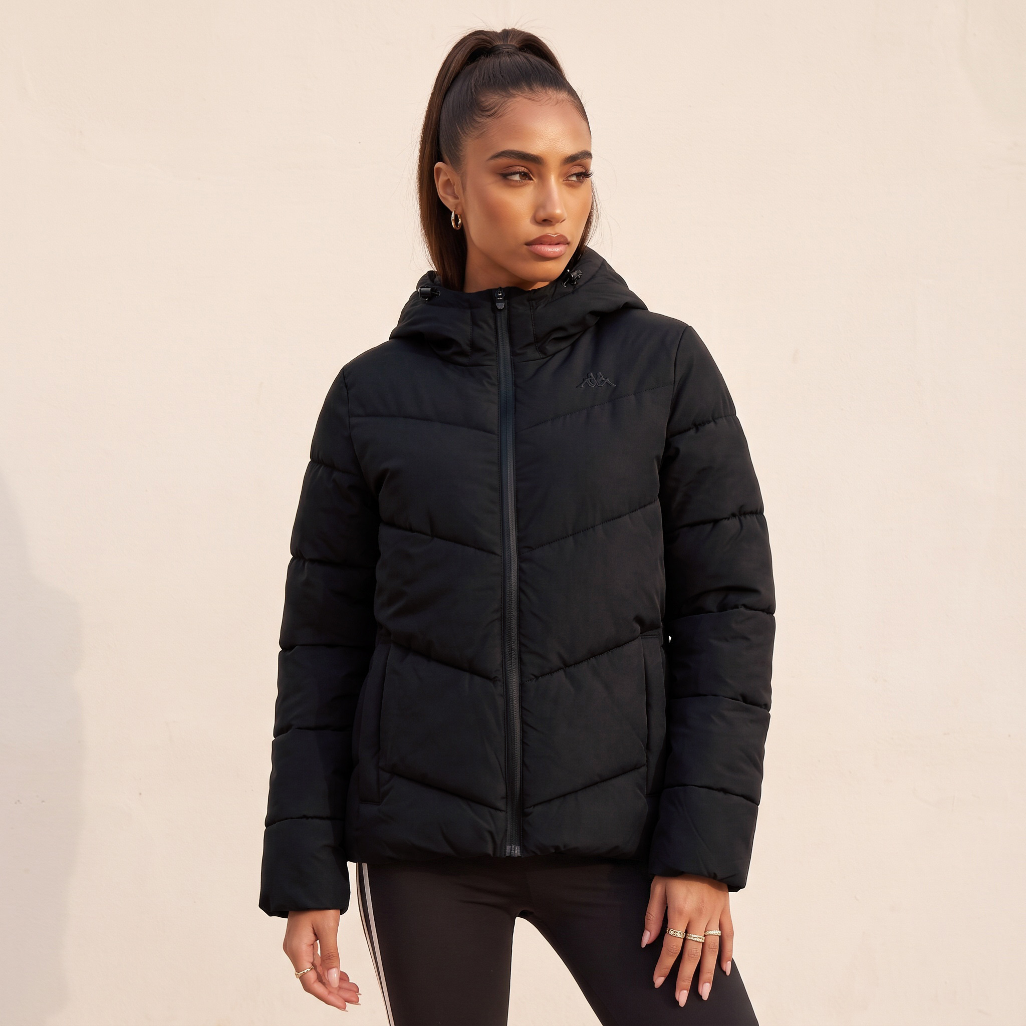 Kappa Quilted 2-Way Stretch Hooded Jacket-women-winterwear-coatsandjackets-jackets-image-5