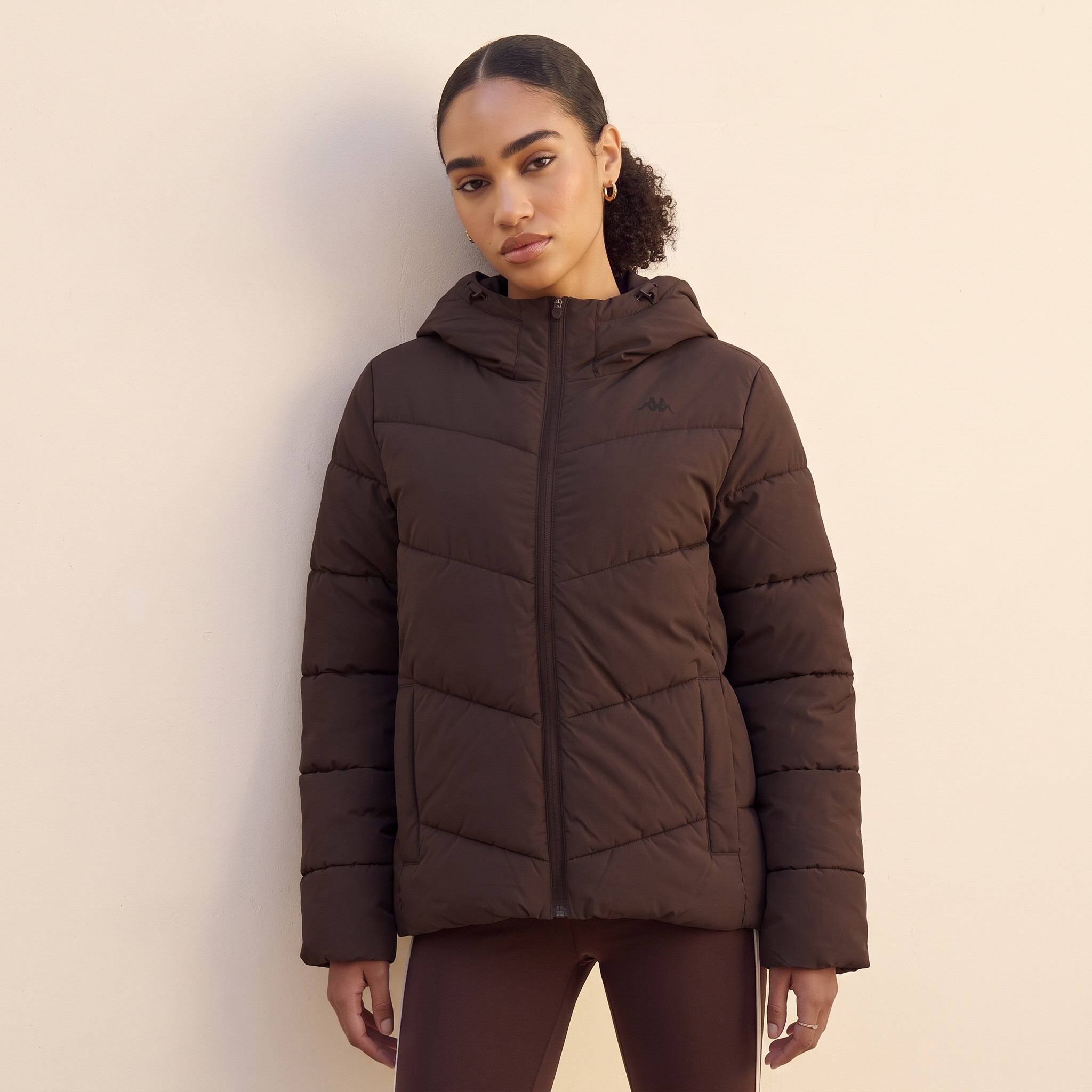 Kappa Quilted 2-Way Stretch Hooded Jacket-women-winterwear-coatsandjackets-jackets-image-2