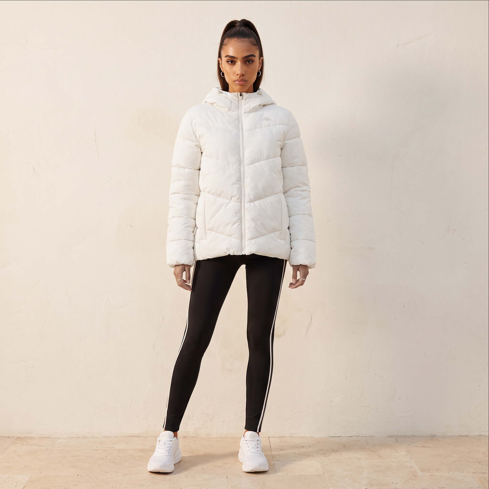 Kappa Quilted 2-Way Stretch Hooded Jacket-women-winterwear-coatsandjackets-jackets-image-3