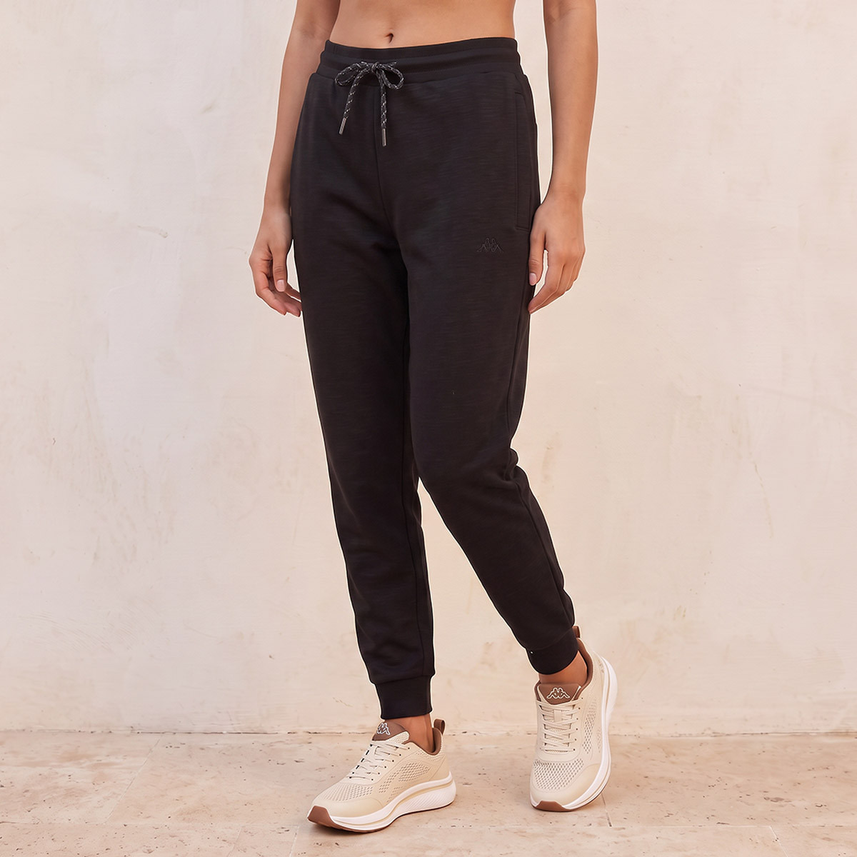 بنطلون رياضي مطاطي ثنائي الاتجاه من كابا-women-clothing-bottoms-joggers-image-1