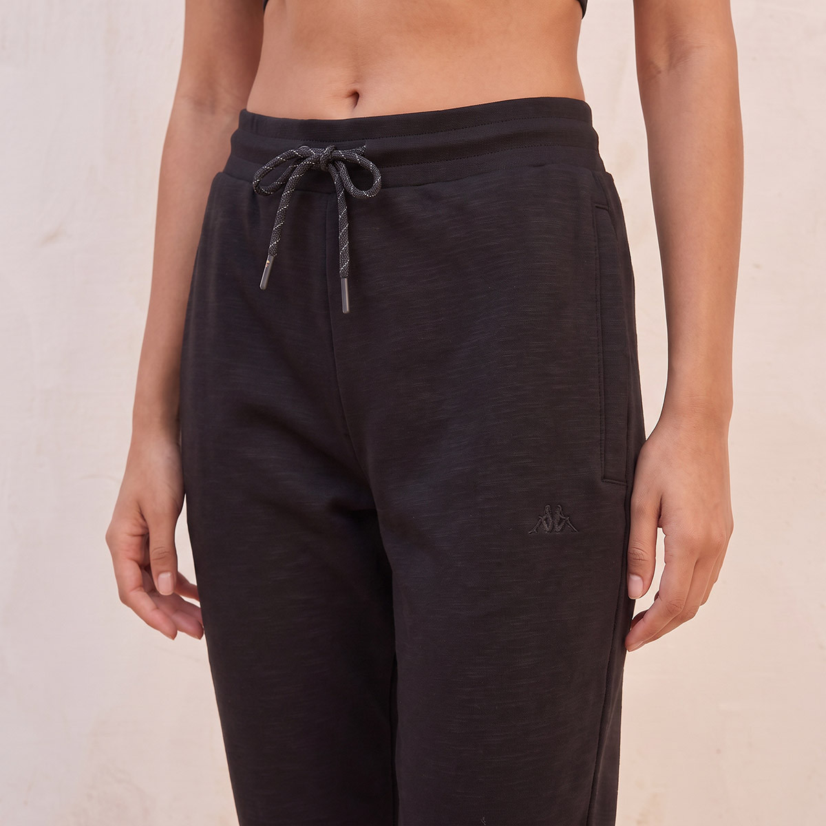 بنطلون رياضي مطاطي ثنائي الاتجاه من كابا-women-clothing-bottoms-joggers-image-4