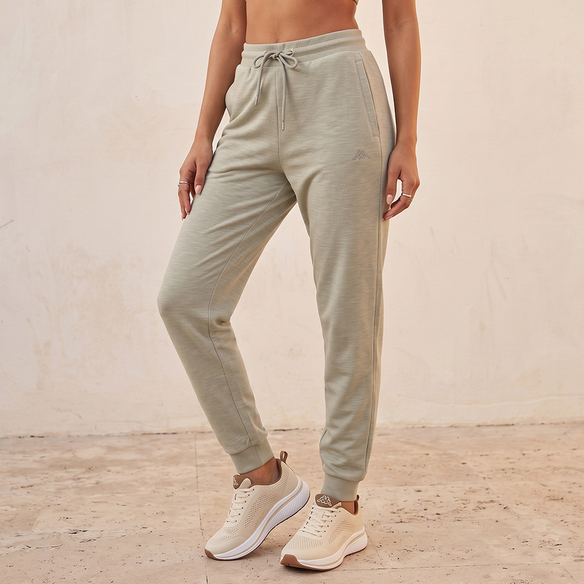 Kappa Textured 2-Way Stretch Joggers-women-clothing-bottoms-joggers-image-1