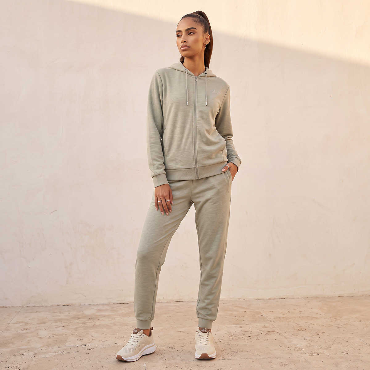 Kappa Textured 2-Way Stretch Joggers-women-clothing-bottoms-joggers-image-2