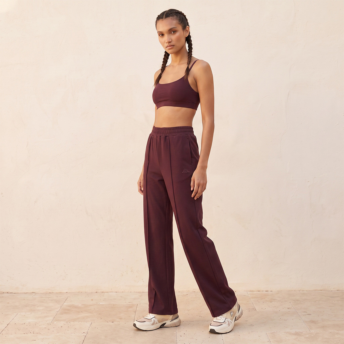 بنطلون رياضي قابل للتمدد في اتجاهين من كابا-women-clothing-bottoms-joggers-image-2
