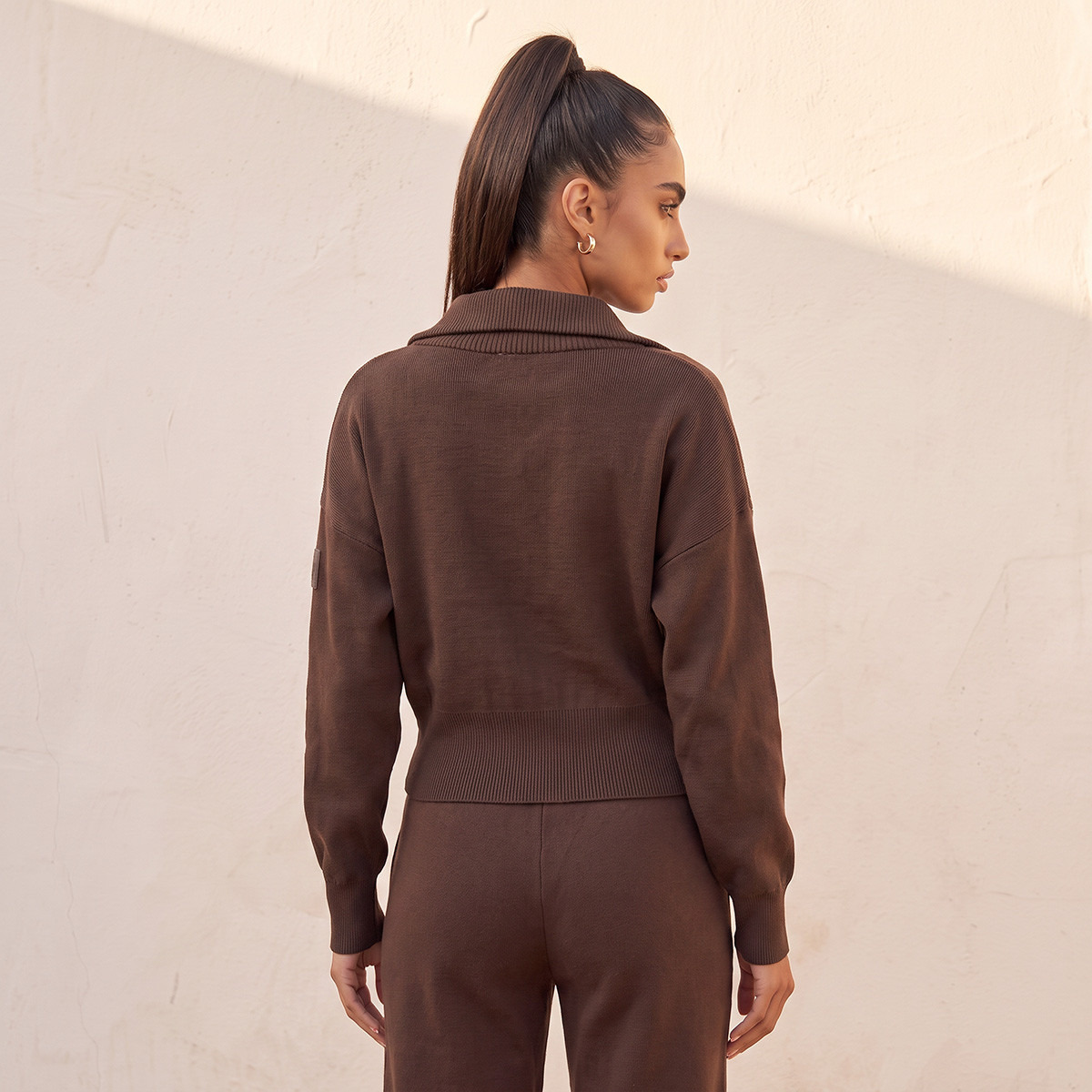 جاكيت بارز الملمس بسحاب إغلاق من كابا-sports-women-clothing-coatsandjackets-jackets-image-3