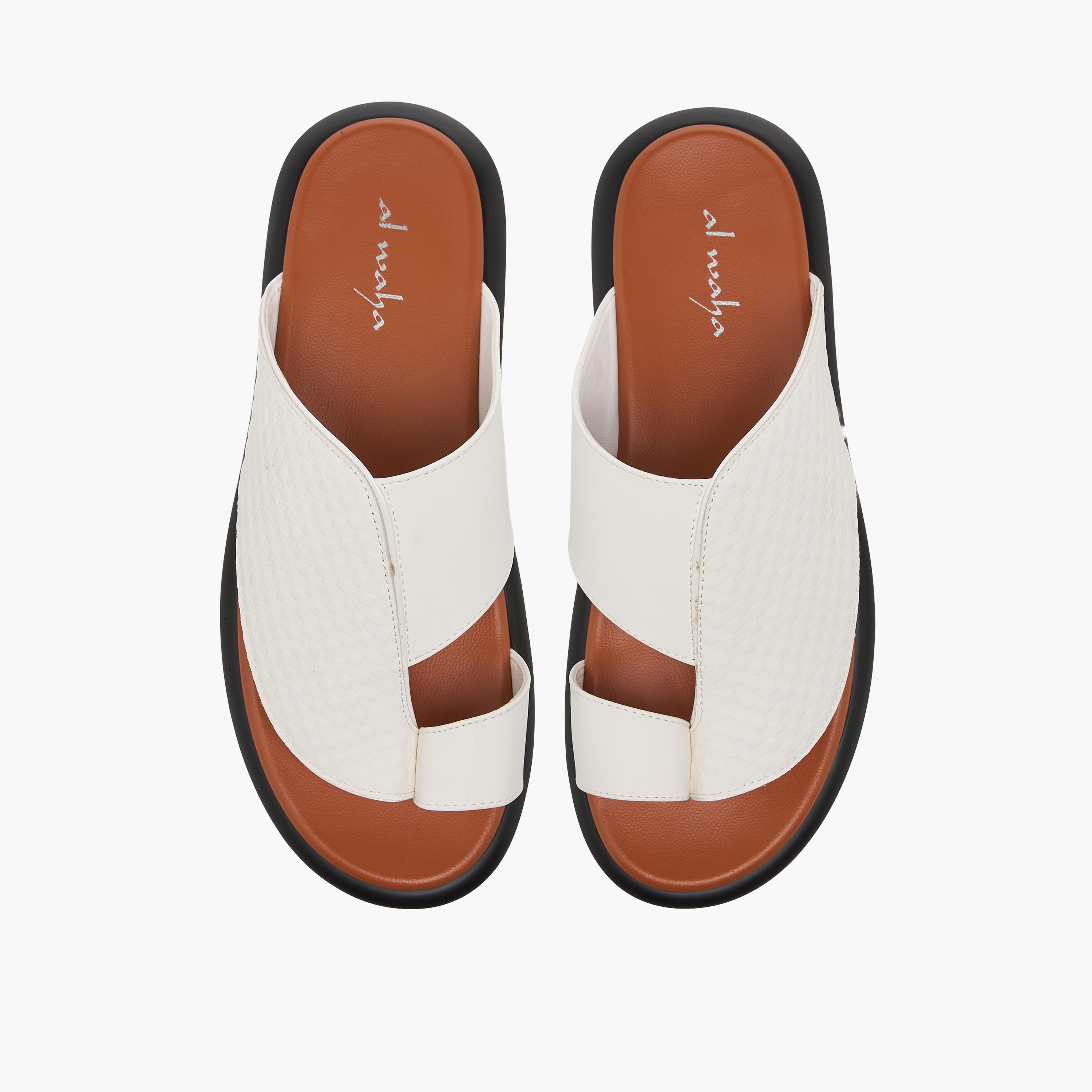 صندل عربي بتفاصيل حلقة إصبع للرجال من الواحة-men-shoes-sandals-image-1