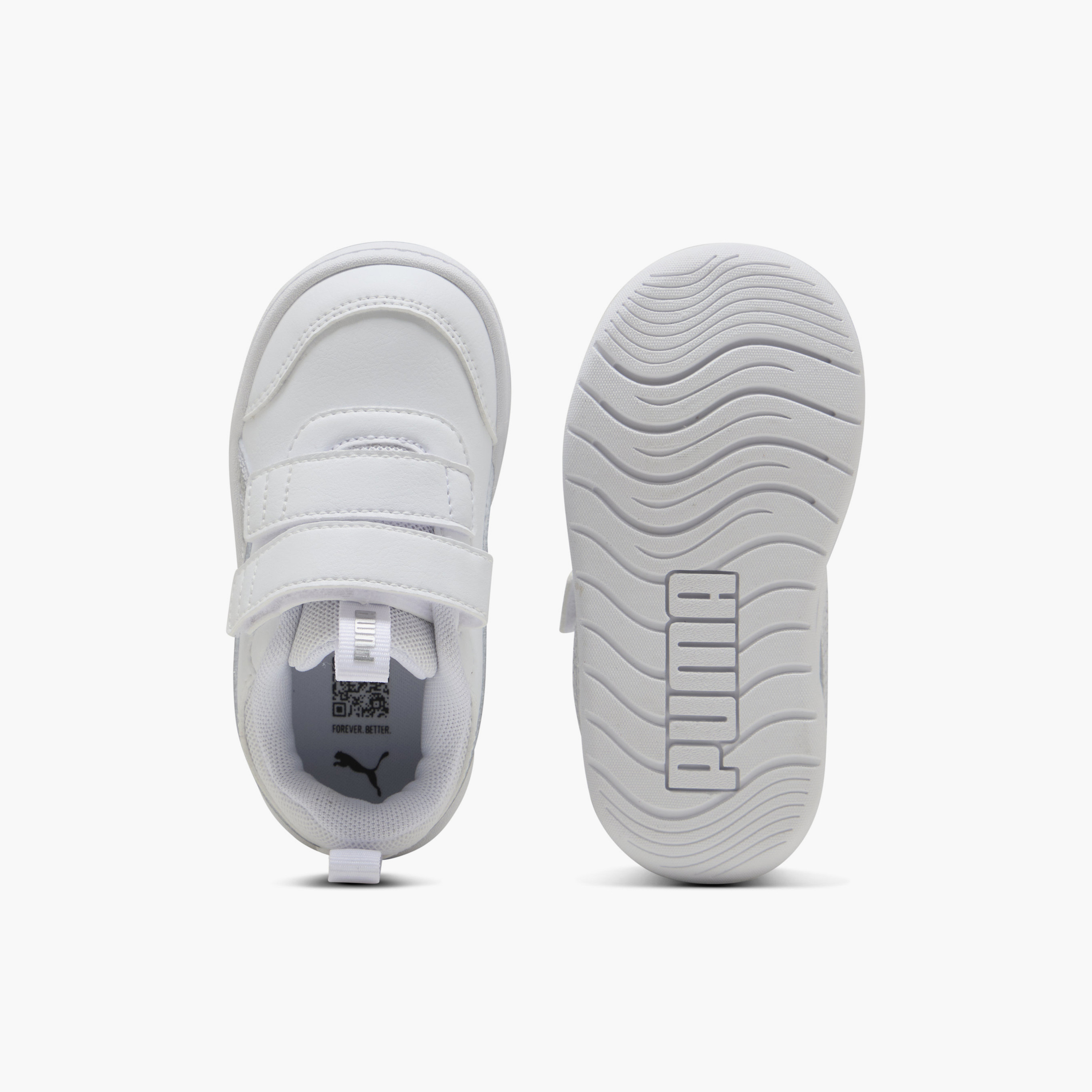 Puma Multiflex 2 Glitz FS V Sneakers with Hook & Loop Closure-baby-girls-shoes-closedshoes-image-4