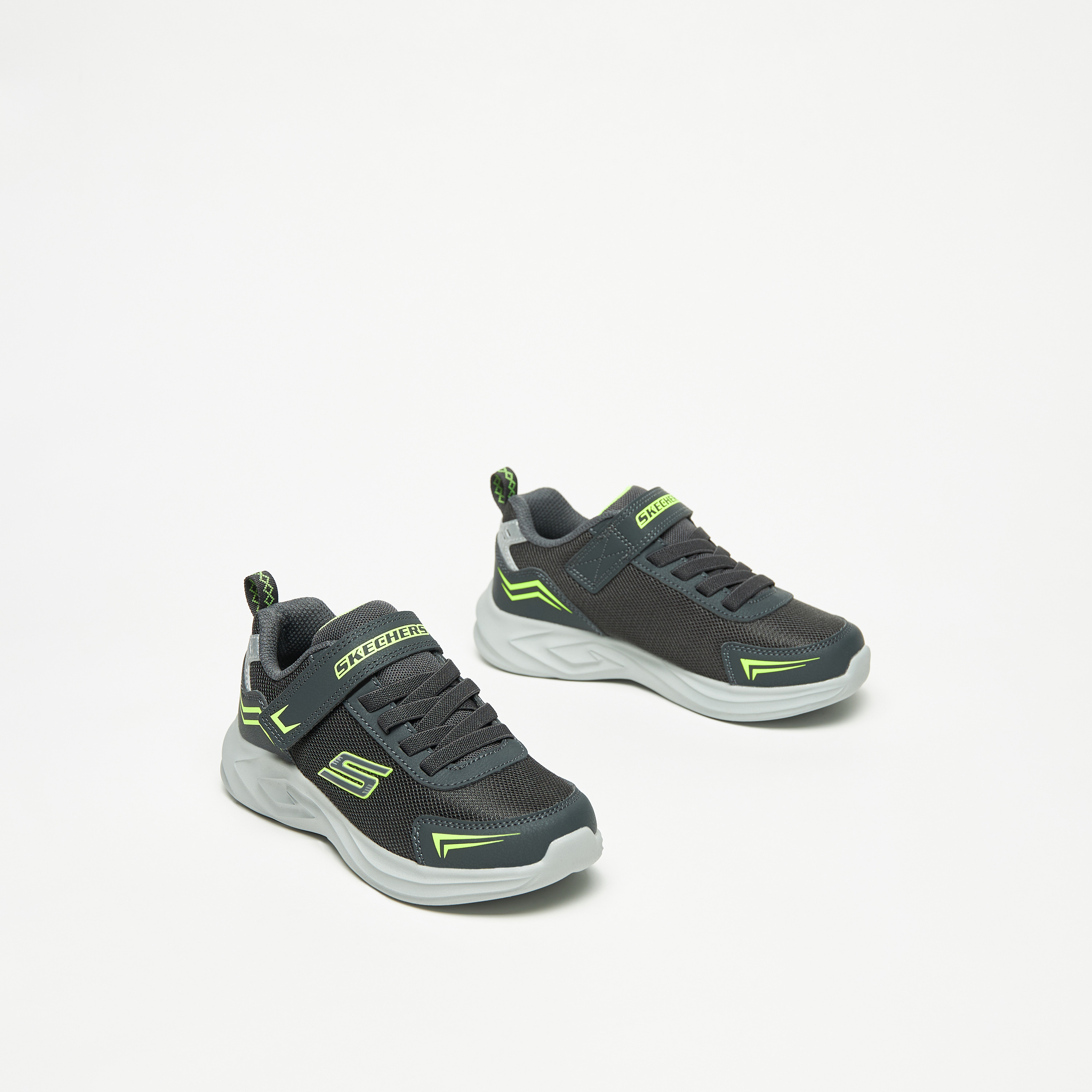 Skechers Mazematics Boys Memory Foam Low Ankle Sneakers 403609L-CCYL | OE-sports-boys-shoes-image-1