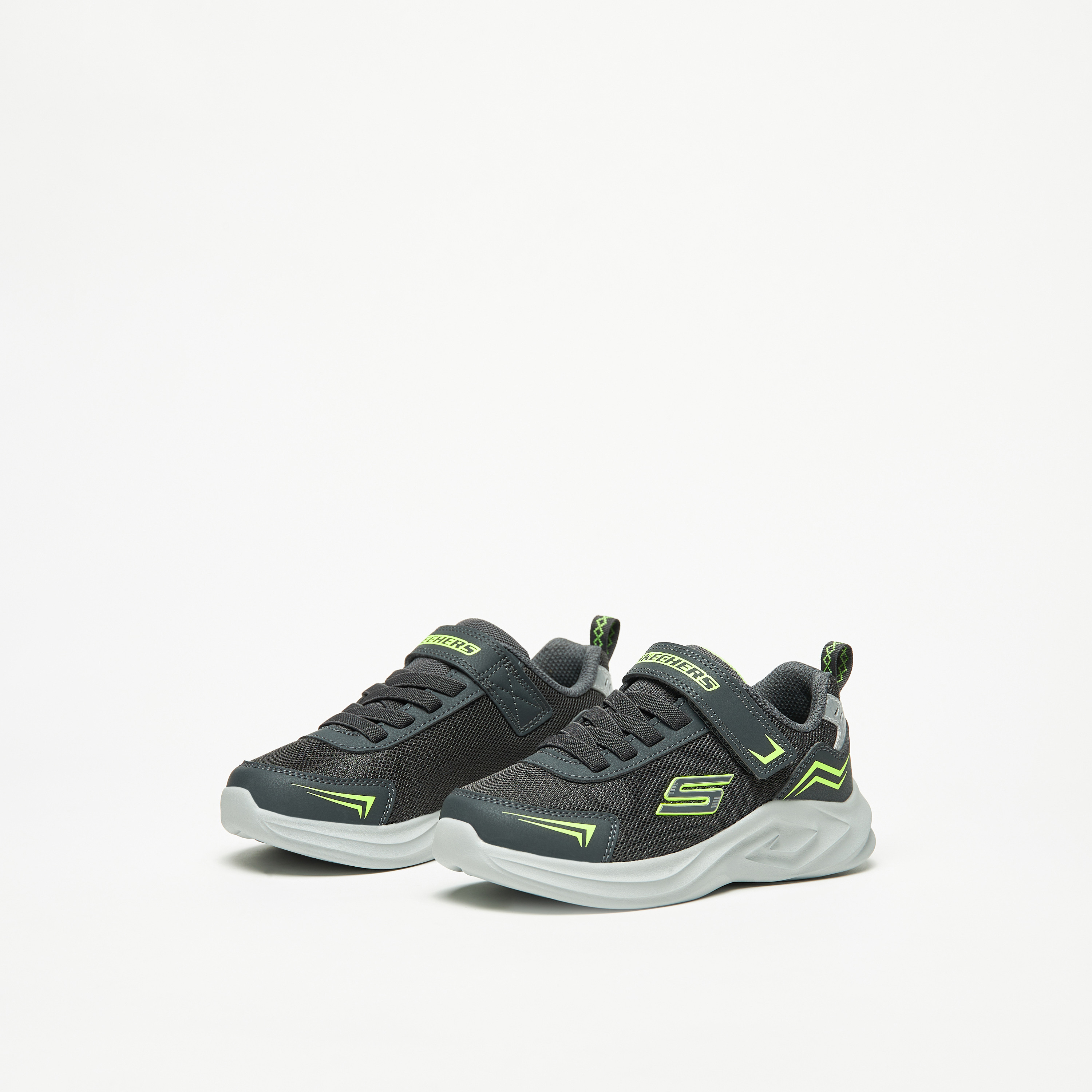Skechers Mazematics Boys Memory Foam Low Ankle Sneakers 403609L-CCYL | OE-sports-boys-shoes-image-2