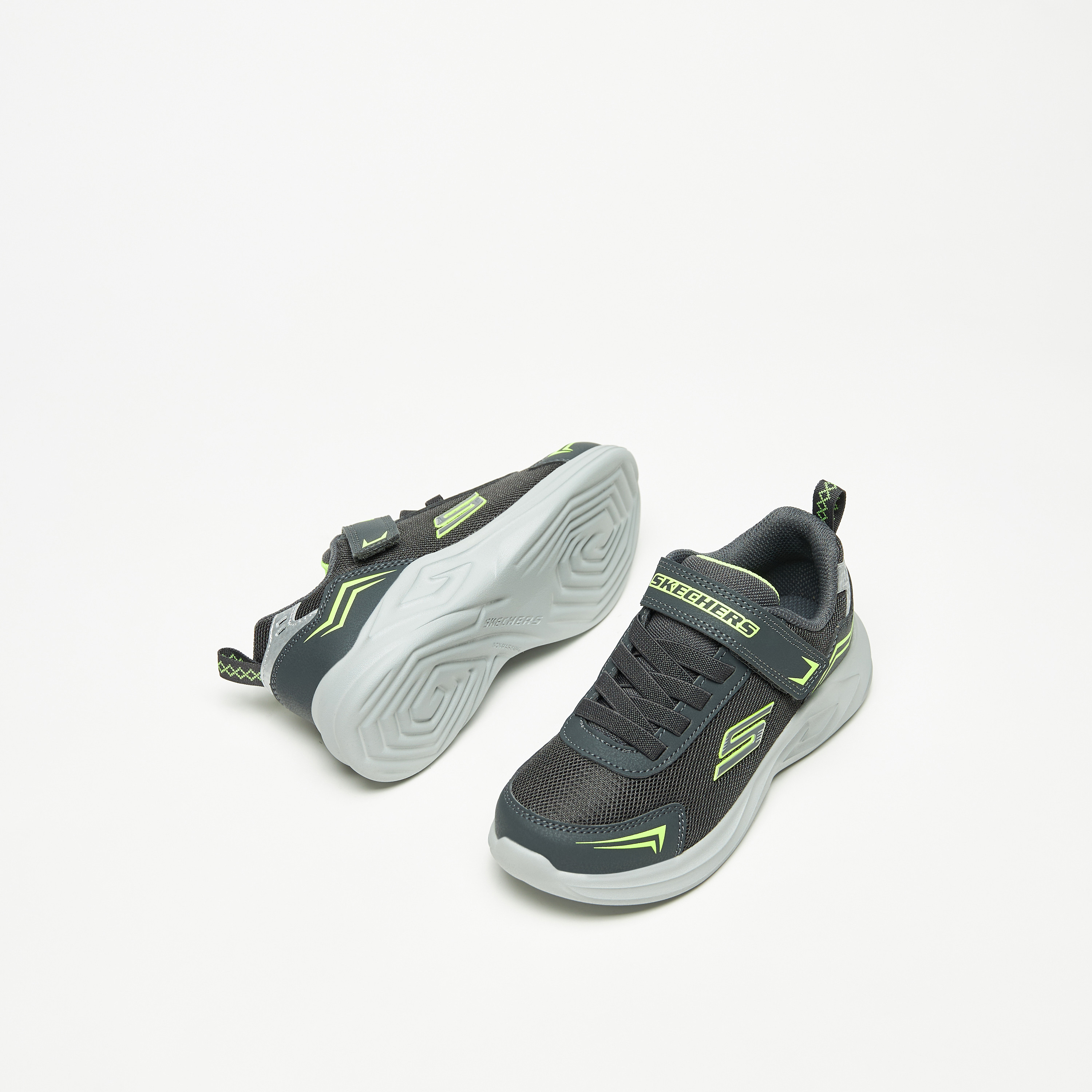 Skechers Mazematics Boys Memory Foam Low Ankle Sneakers 403609L-CCYL | OE-sports-boys-shoes-image-6