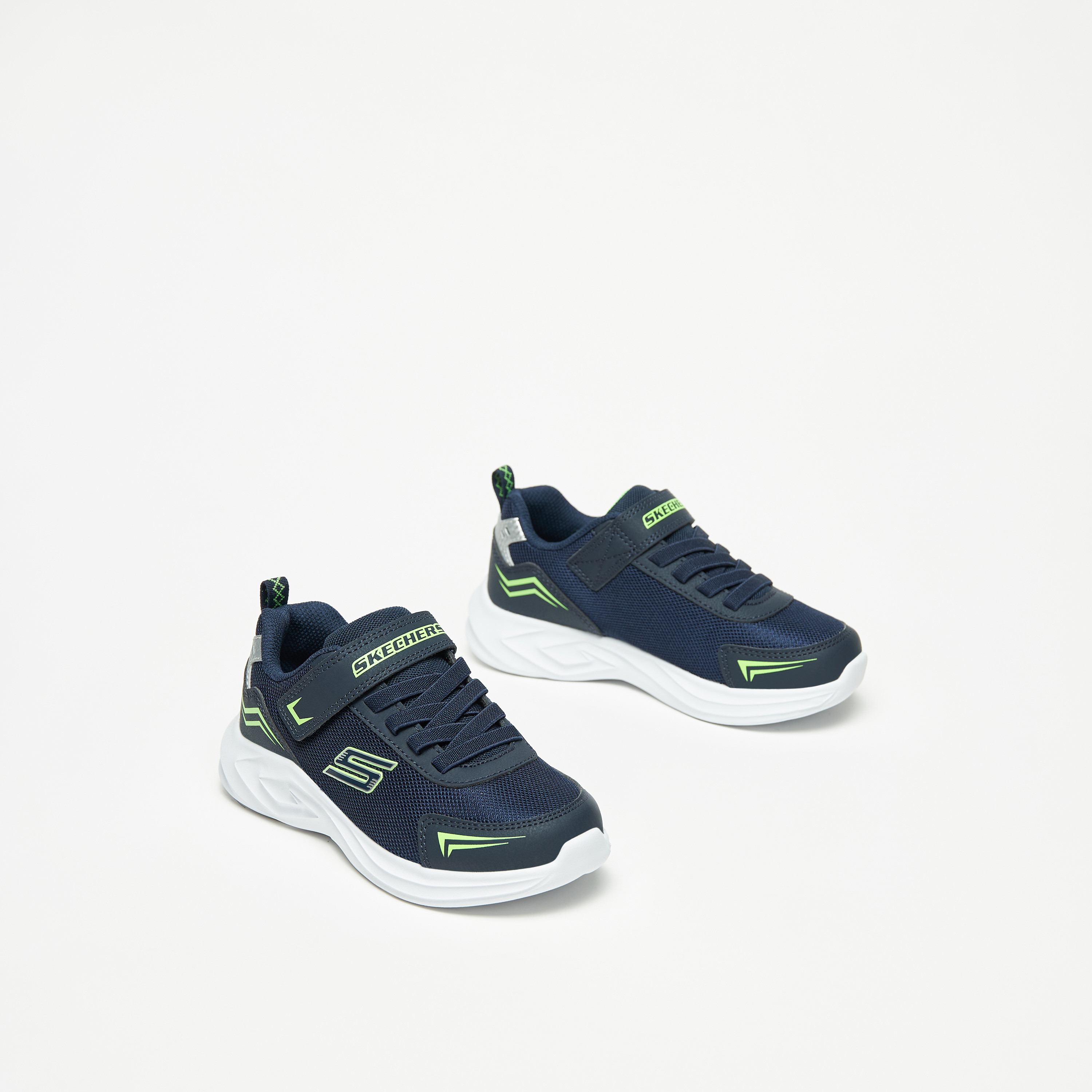 Skechers Mazematics Boys Memory Foam Low Ankle Sneakers 403609L-CCYL | OE-sports-boys-shoes-image-9