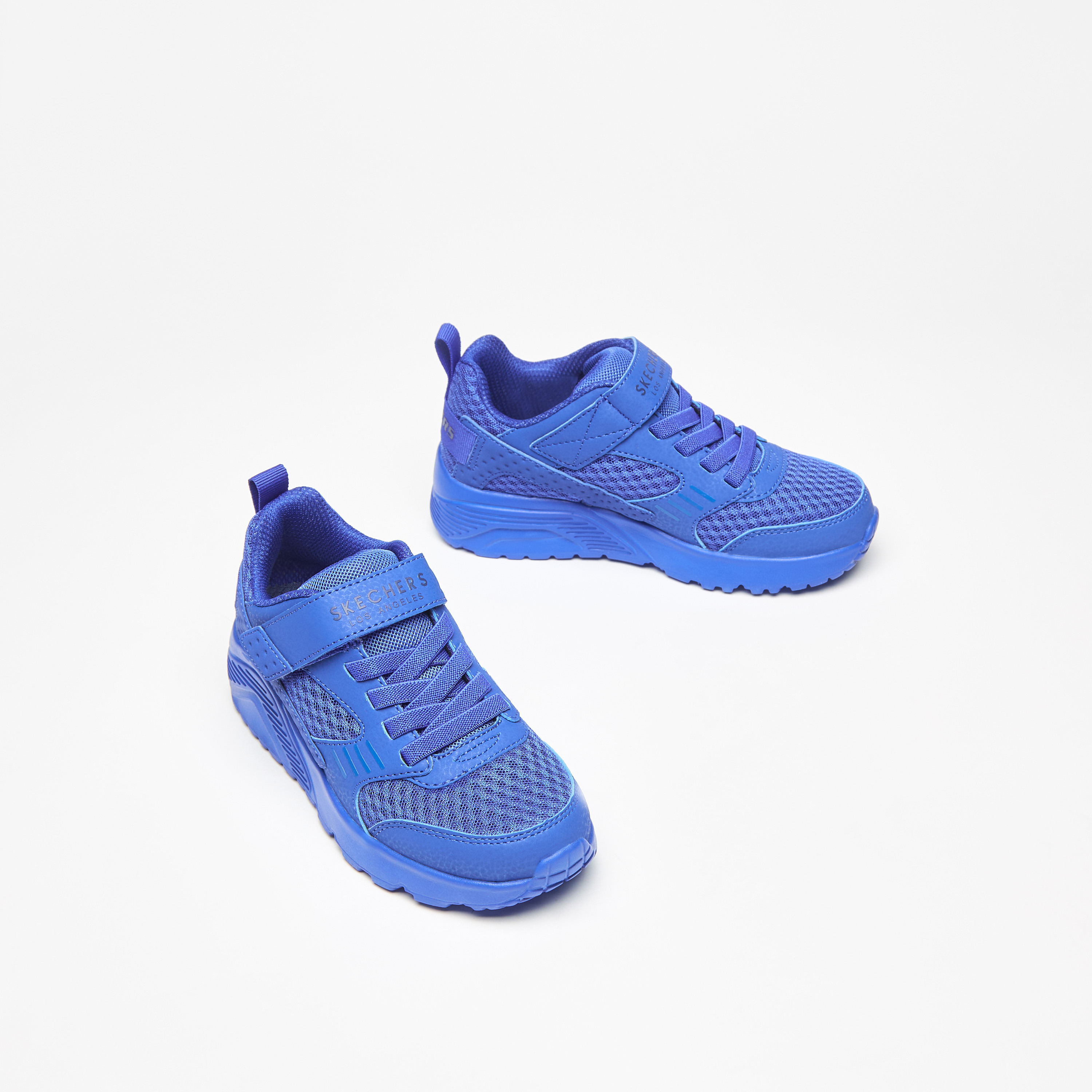 Skechers Uno Lite Boys Memory Foam Low Ankle Sneakers 403696L-BLU | OE-boys-shoes-sneakers-image-1