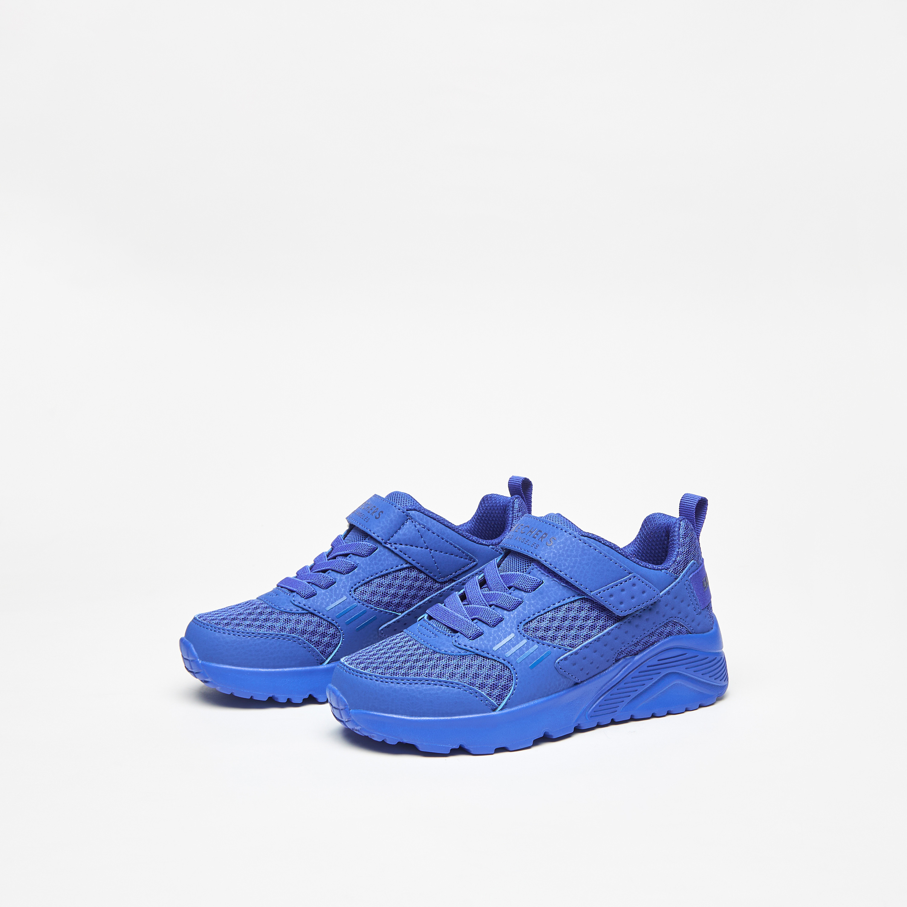 Skechers Uno Lite Boys Memory Foam Low Ankle Sneakers 403696L-BLU | OE-boys-shoes-sneakers-image-2