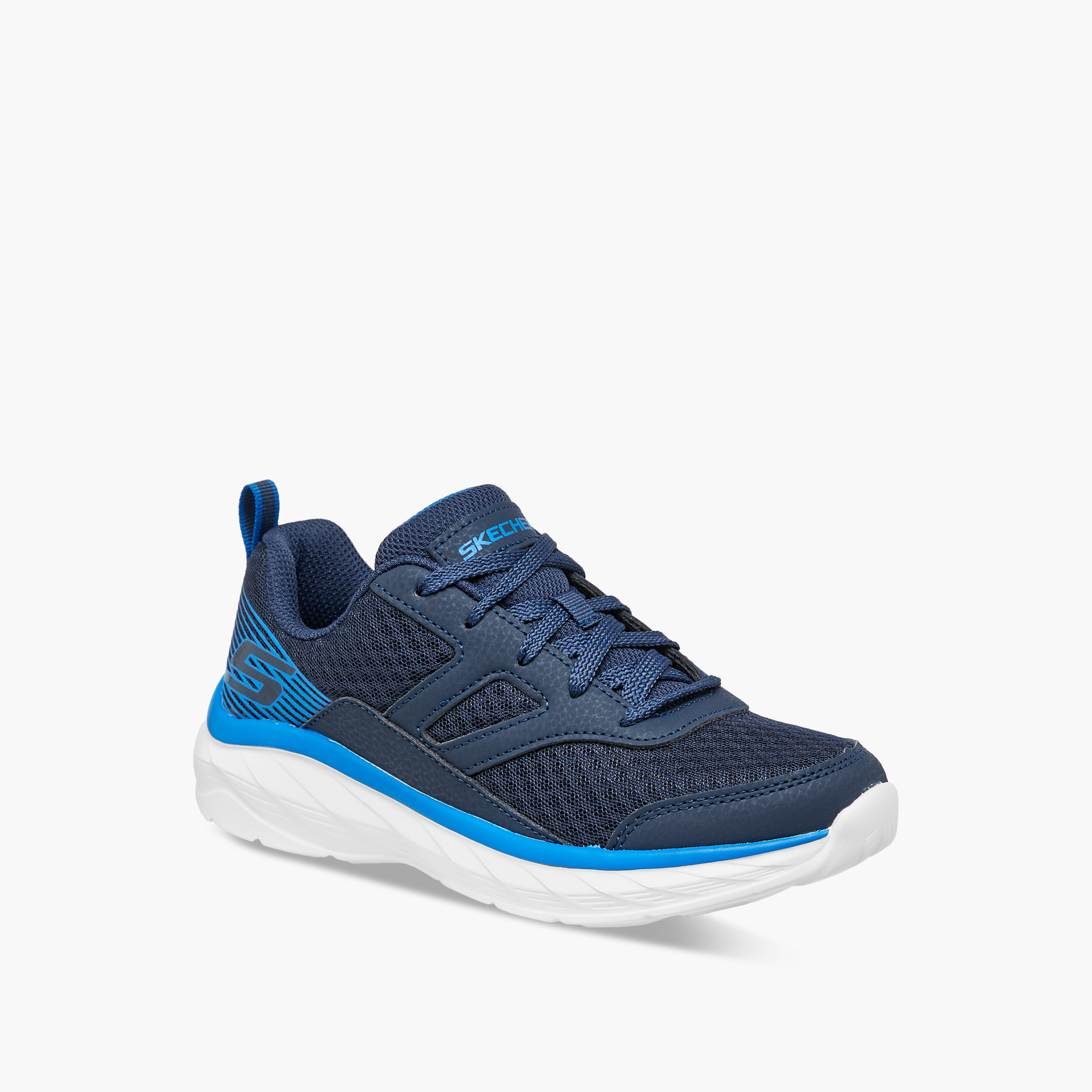 Skechers Boys Panelled Lace-Up Sneakers - Boundless 403719L-sports-boys-shoes-image-2