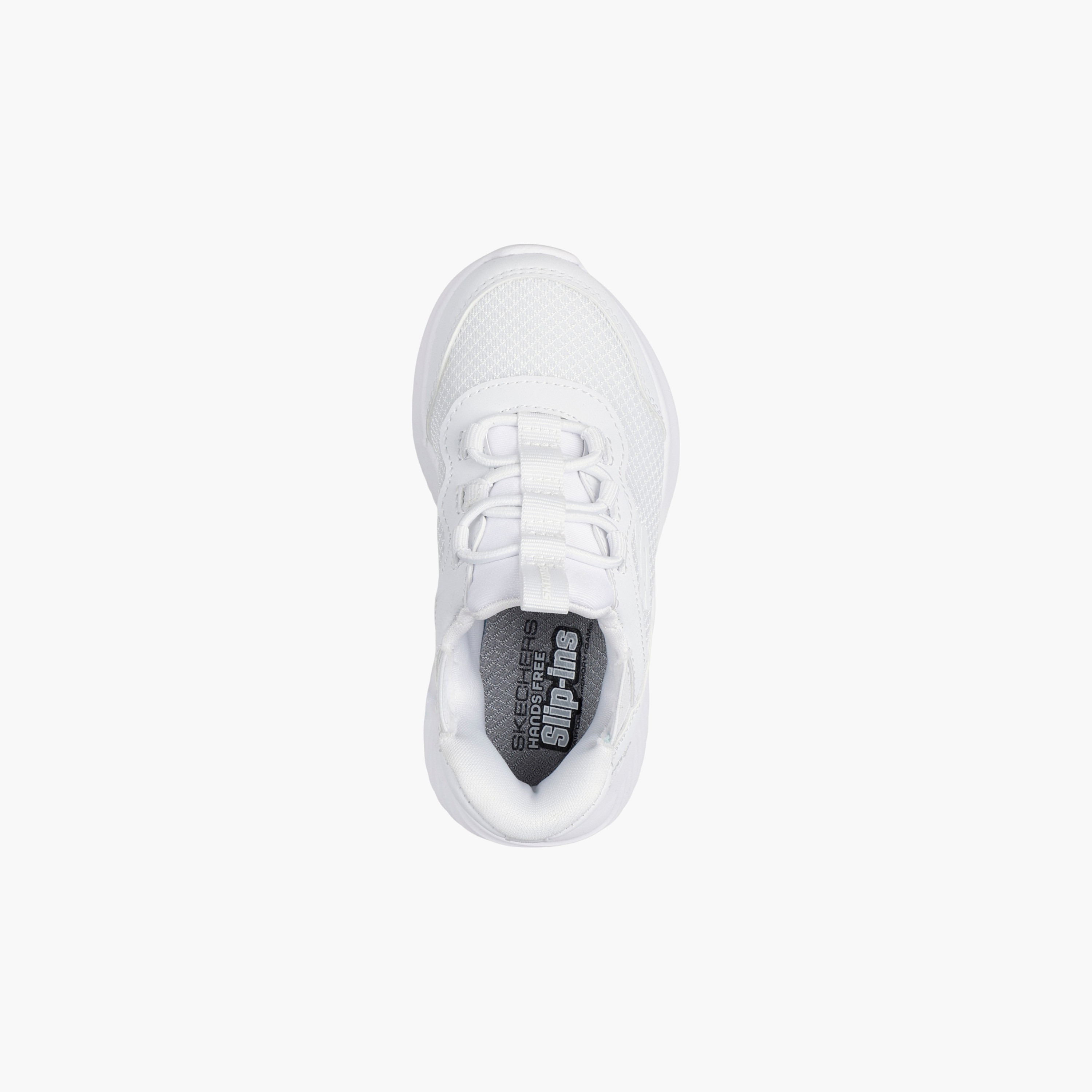 Skechers Kids' BOUNDER Slip-On School Shoes - 403822N-WHT-baby-girls-shoes-closedshoes-image-2