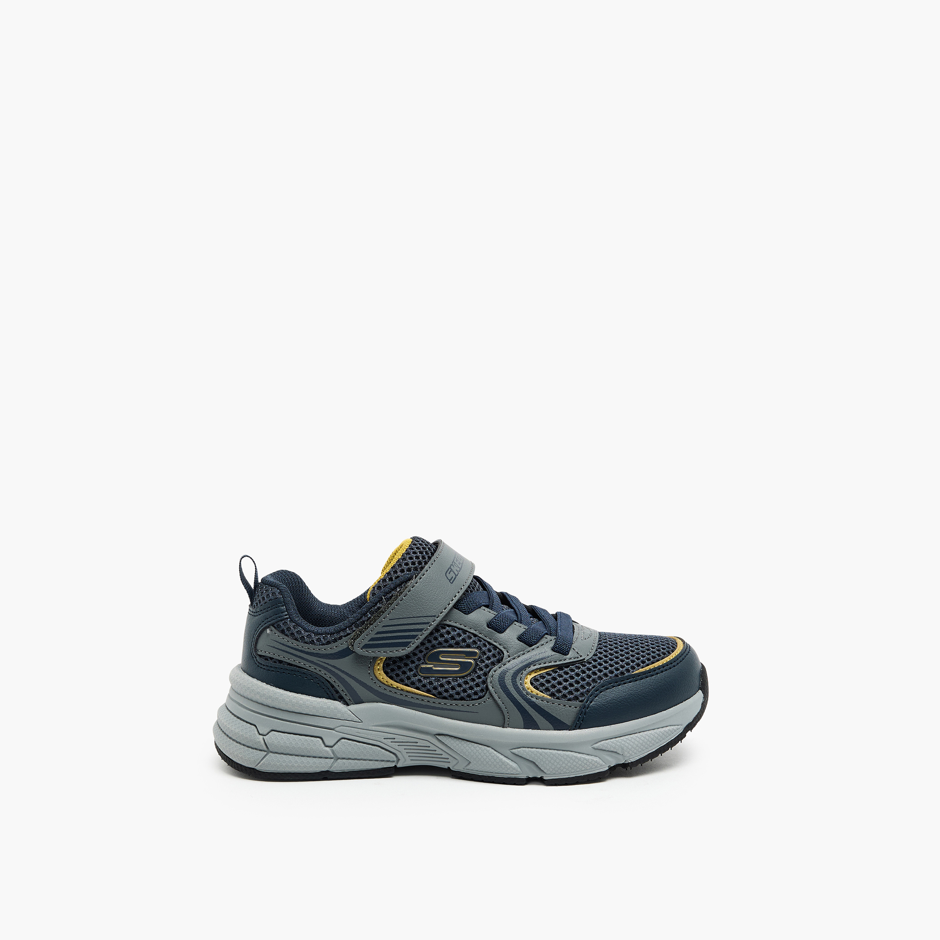 Skechers Boys Retro Graph Hook & Loop Cushioned Sole Running Shoes-boys-shoes-sneakers-image-3