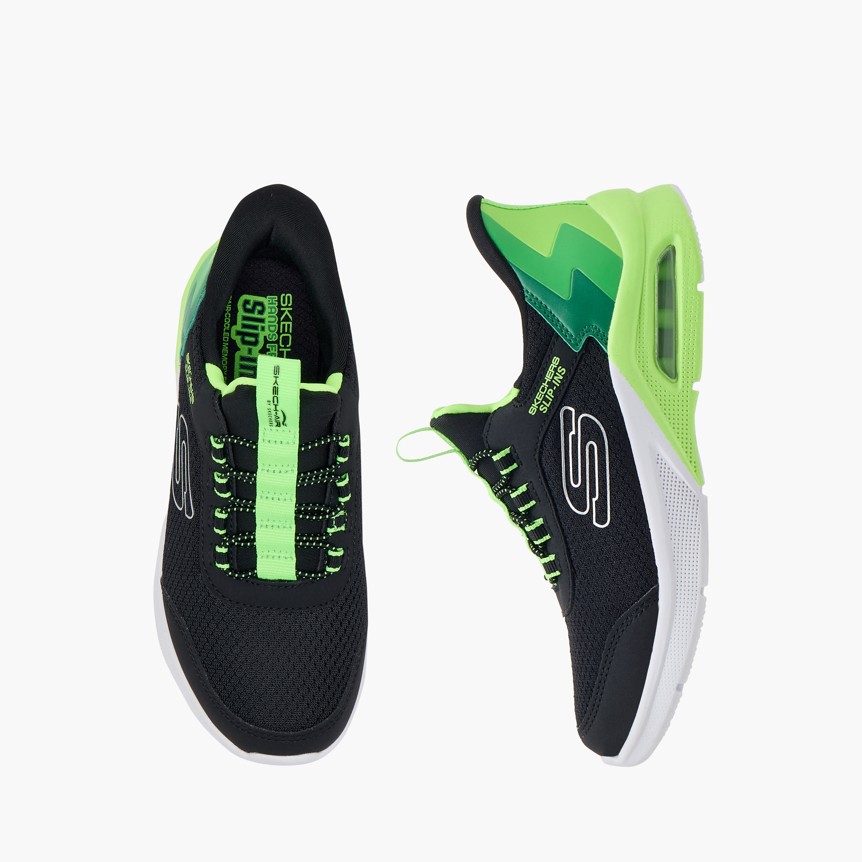 Skechers Boys MICROSPEC MAX Bungee Closure Sneakers 403890L | OE-boys-shoes-sneakers-image-1
