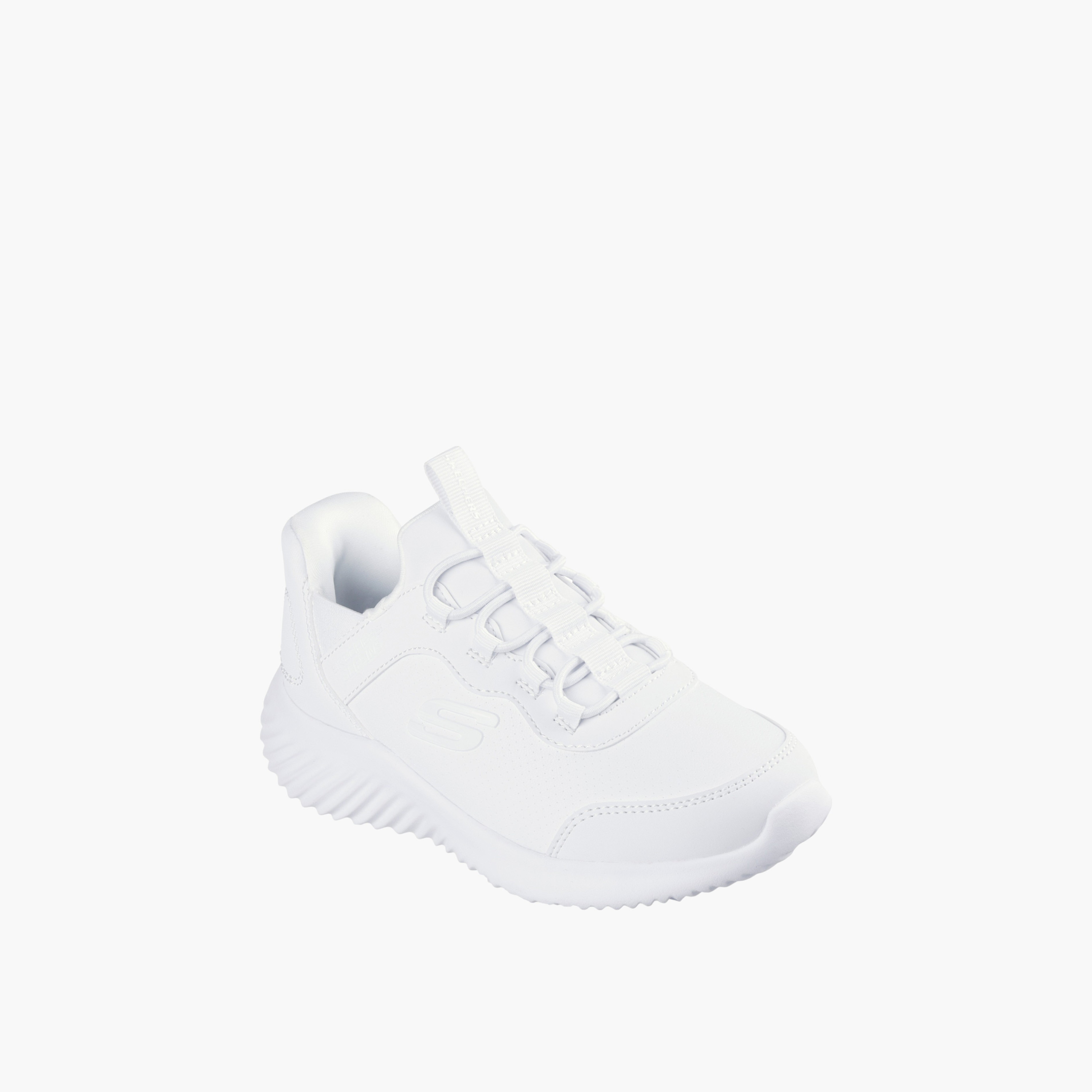 Skechers Kids' BOUNDER Slip-On School Shoes - 403896L-WHT-boys-shoes-schoolshoes-image-1