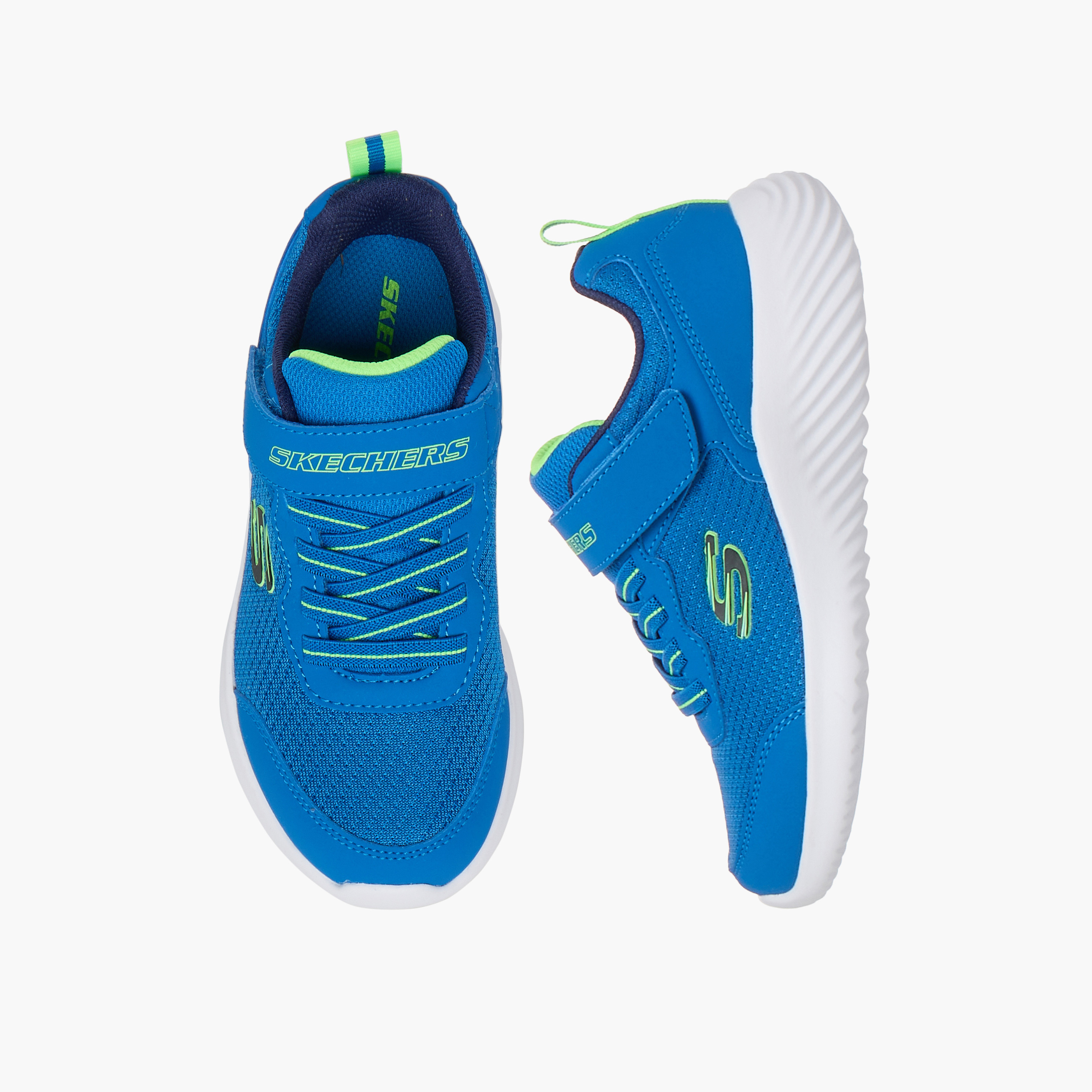 حذاء جري بنعل مبطّن وشريط إغلاق باوندر للأولاد من سكتشرز-boys-shoes-sneakers-image-1