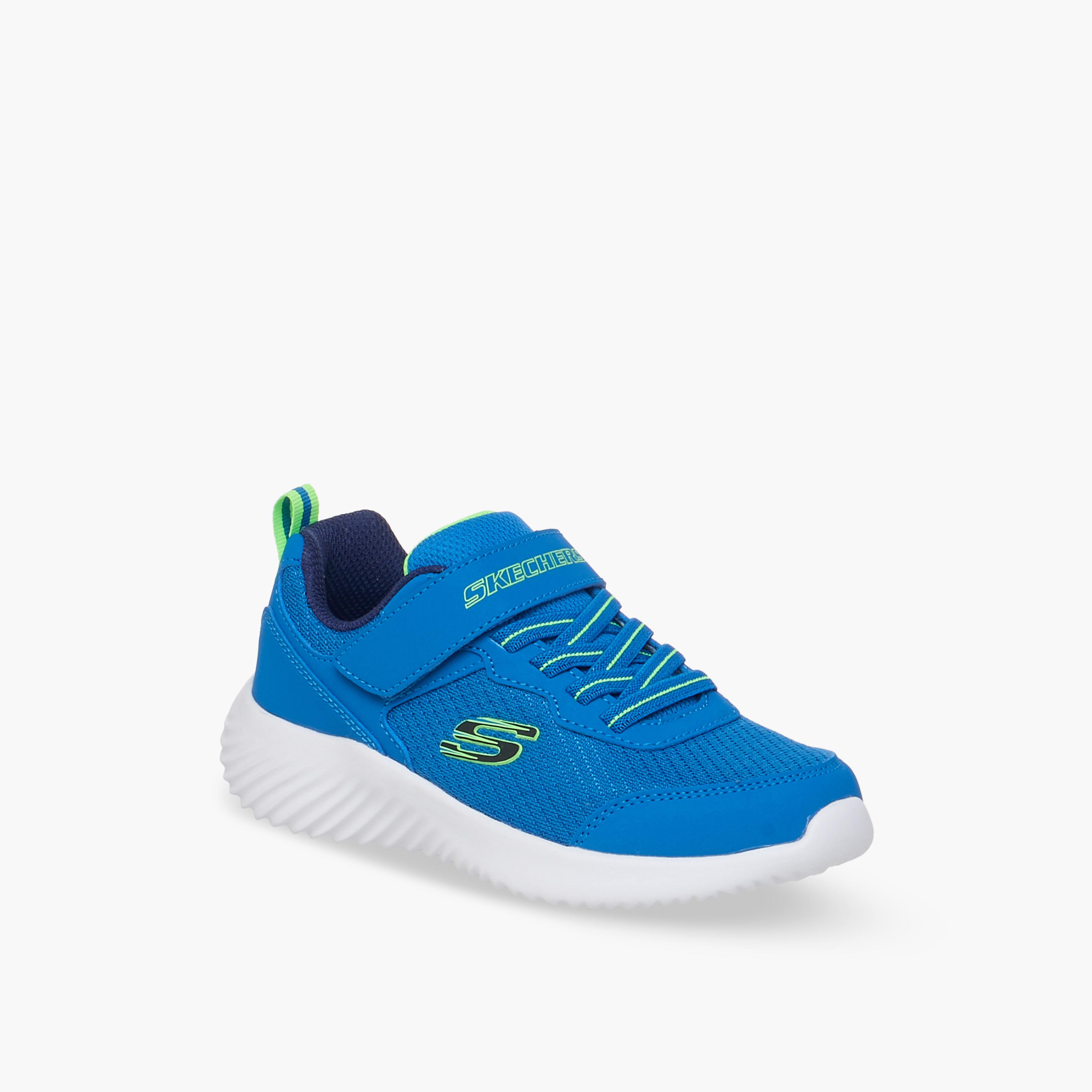 Skechers Boys Bounder Hook & Loop Cushioned Sole Running Shoes-boys-shoes-sneakers-image-2