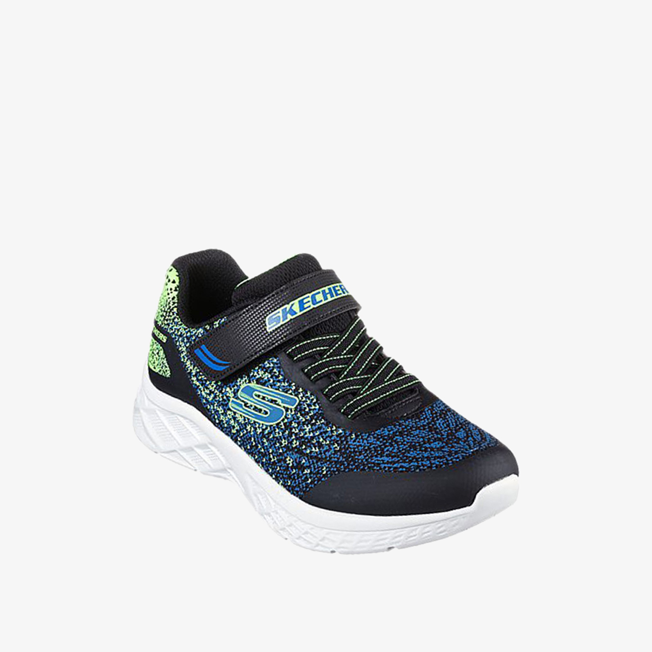 Skechers Kids' Textured Trainers with Hook and Loop Closure - MICROSPEC 2.0-sports-boys-shoes-image-1