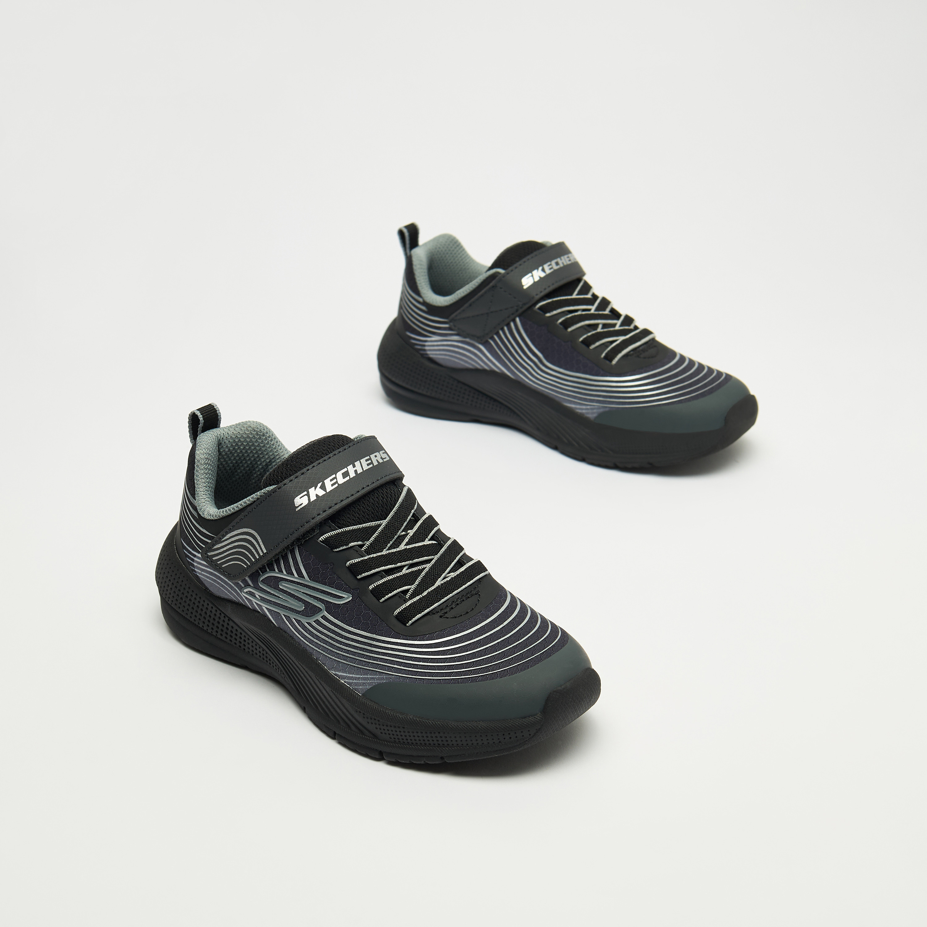 Skechers Boys Microspec Advance Hook & Loop Sneakers 403926L | OE-boys-shoes-sneakers-image-41