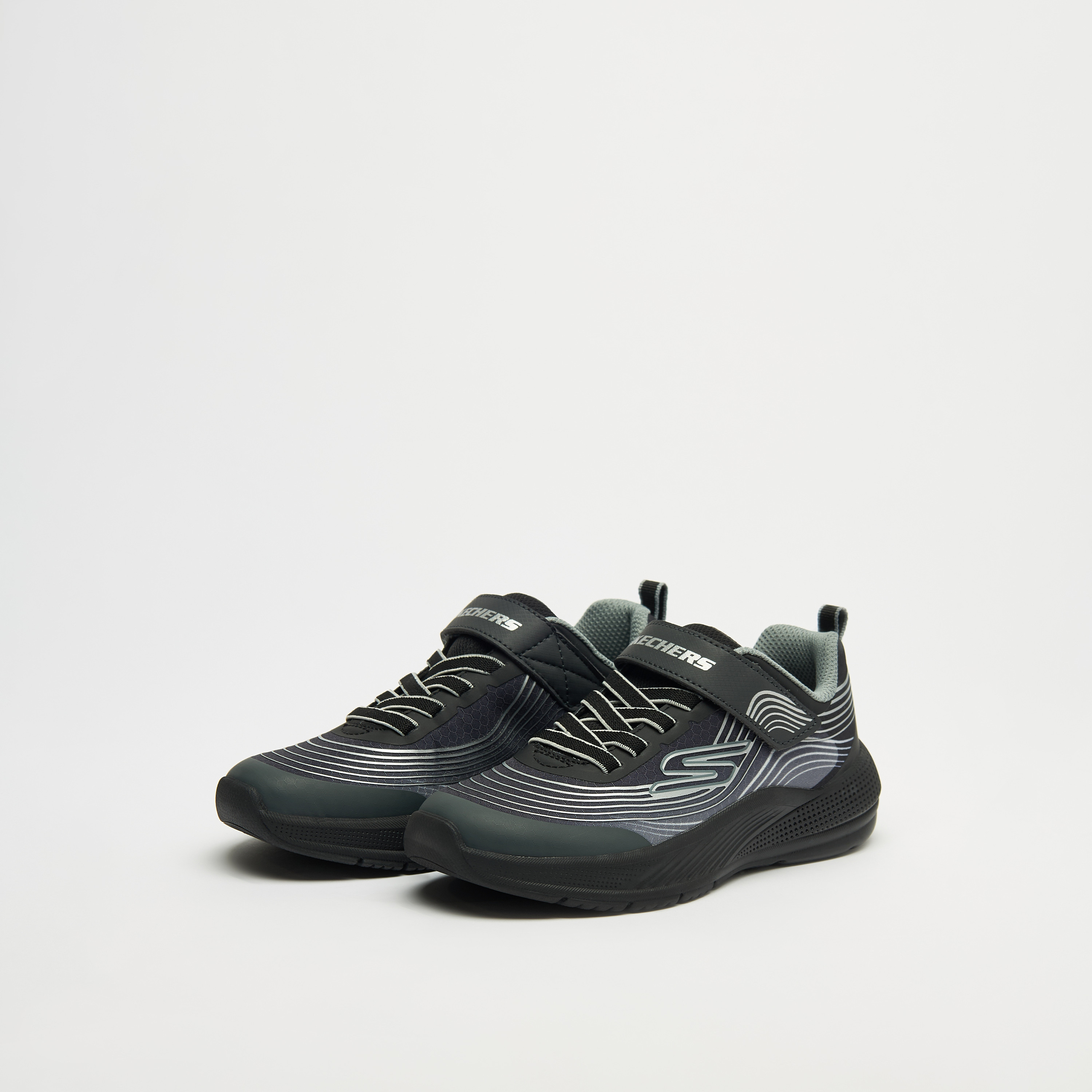 Skechers Boys Microspec Advance Hook & Loop Sneakers 403926L | OE-boys-shoes-sneakers-image-42