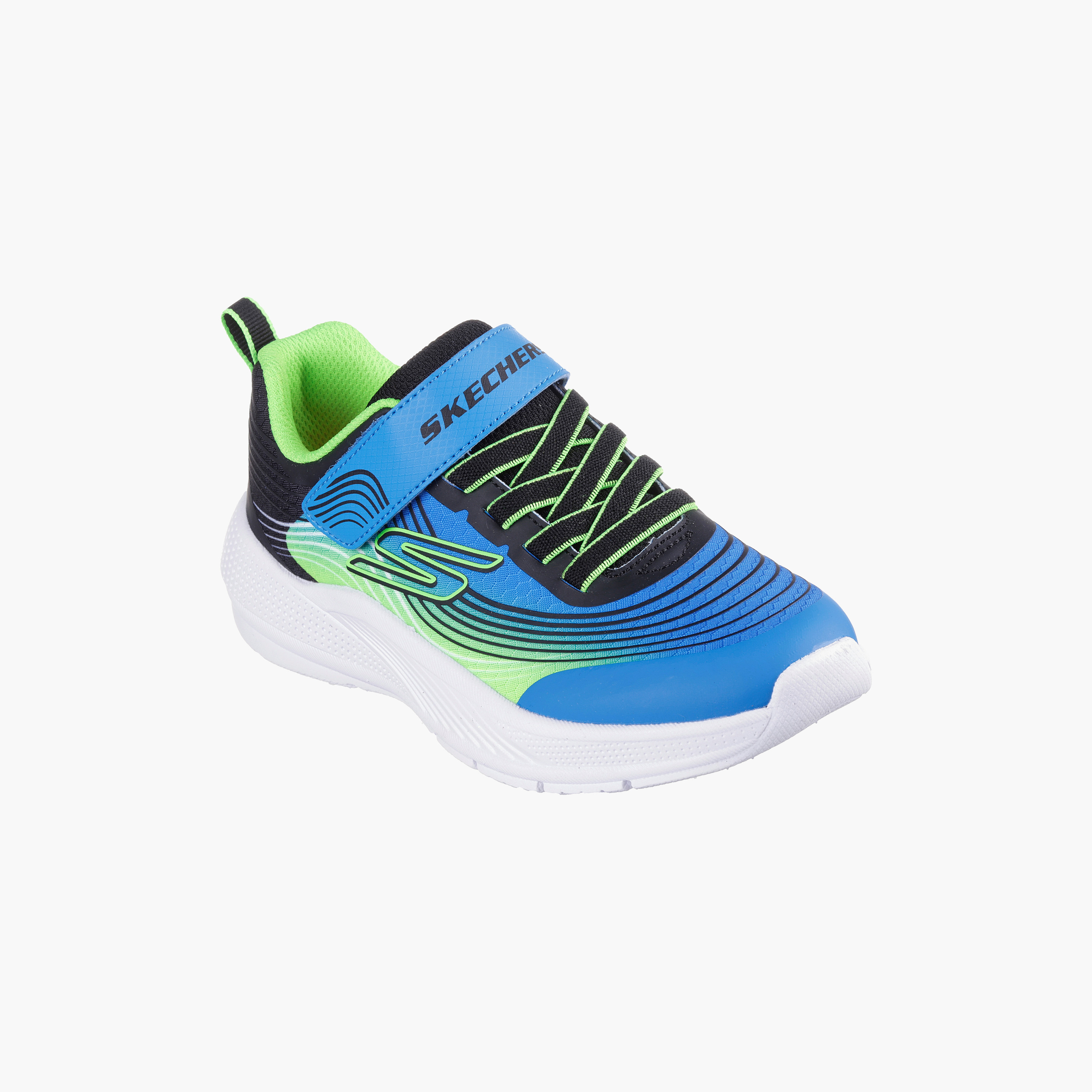 Skechers Boys Microspec Advance Hook & Loop Sneakers 403926L | OE-boys-shoes-sneakers-image-1