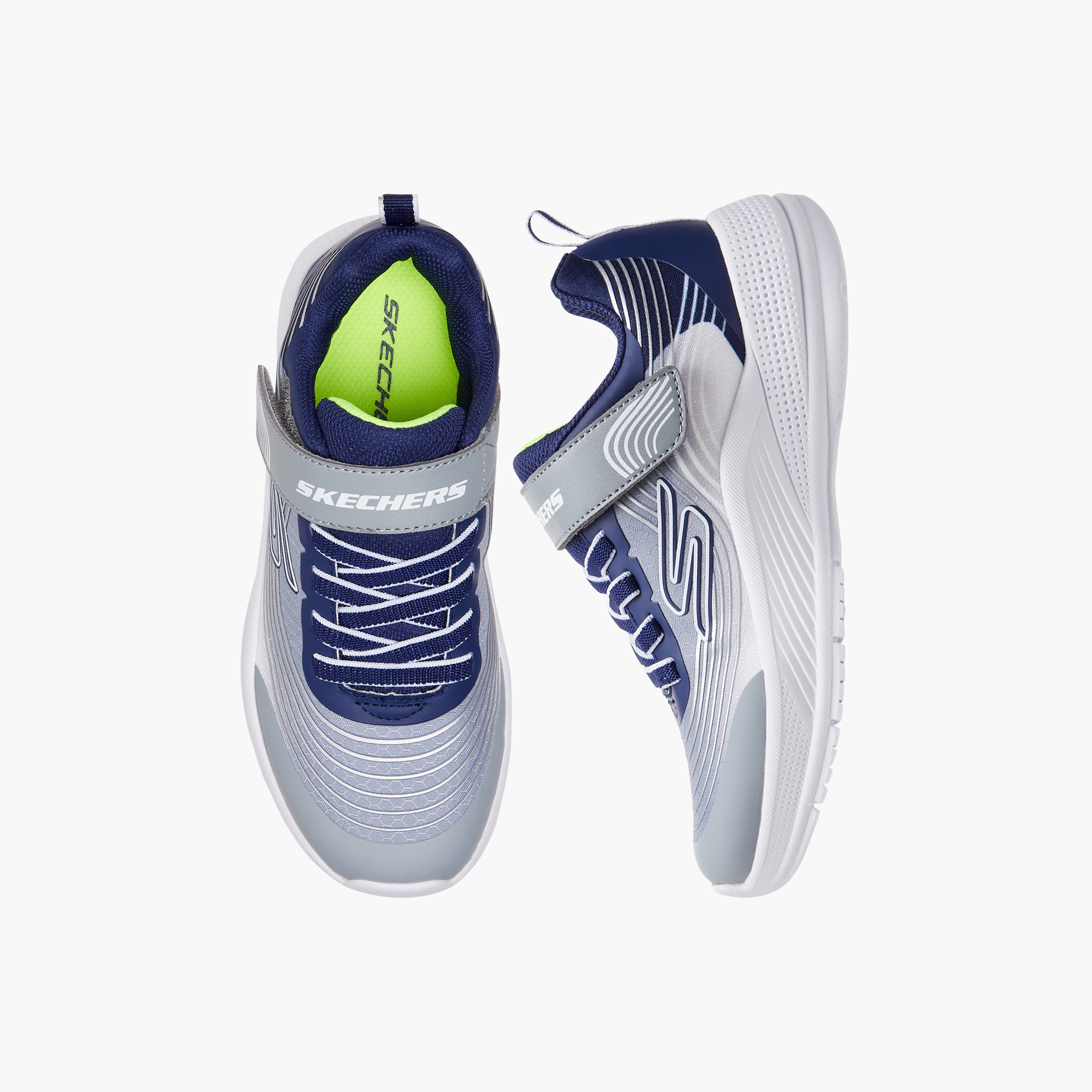 Skechers Boys Microspec Advance Hook & Loop Sneakers 403926L | OE-boys-shoes-sneakers-image-37