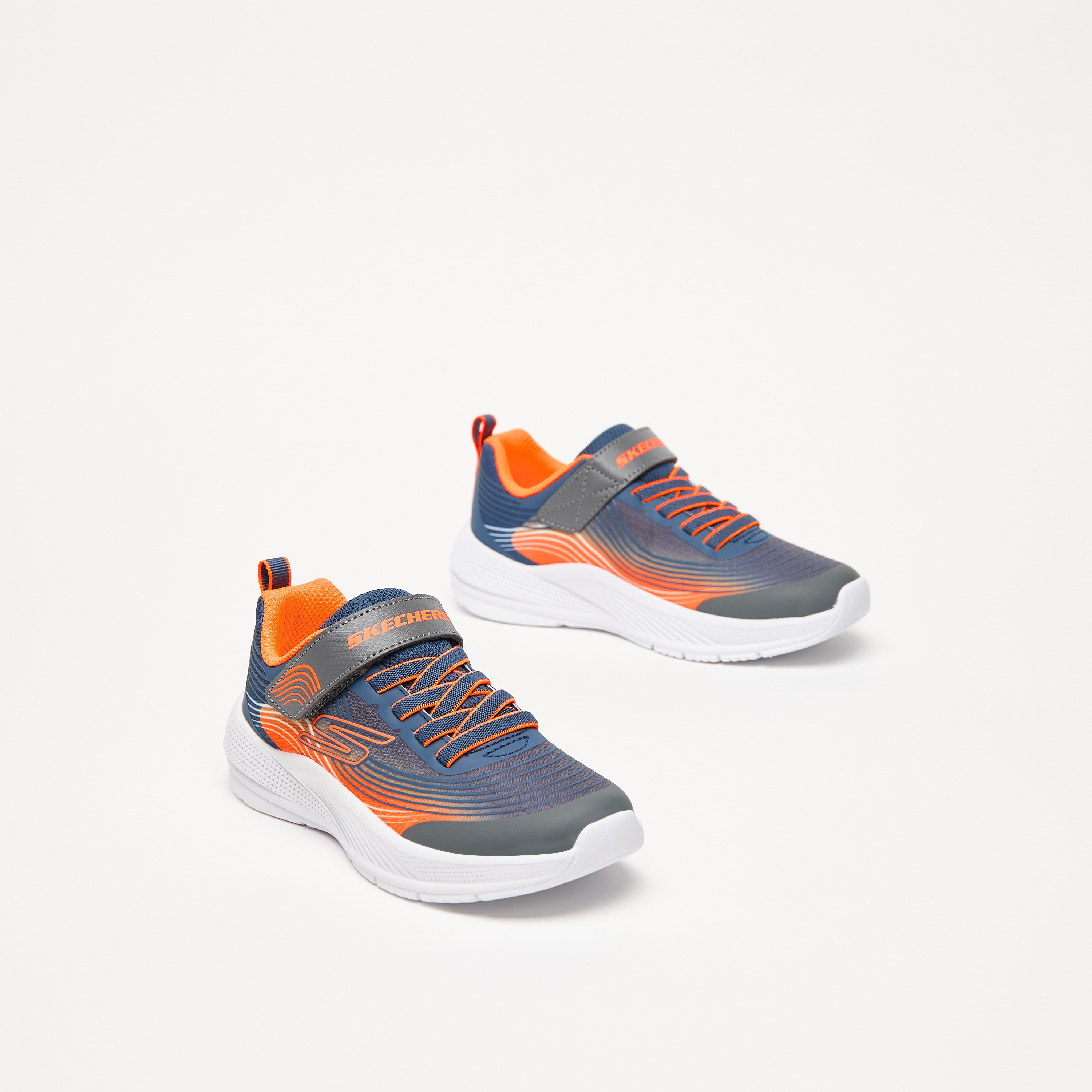 Skechers Boys Microspec Advance Hook & Loop Sneakers 403926L | OE-boys-shoes-sneakers-image-6