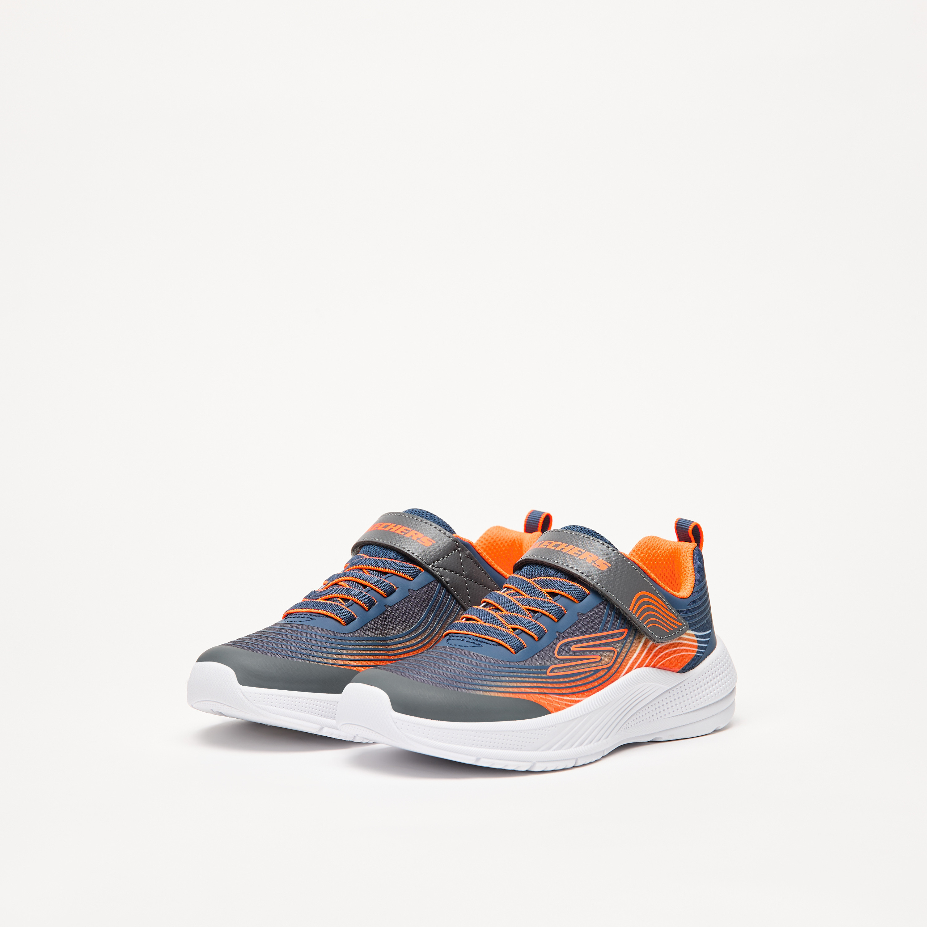 Skechers Boys Microspec Advance Hook & Loop Sneakers 403926L | OE-boys-shoes-sneakers-image-7