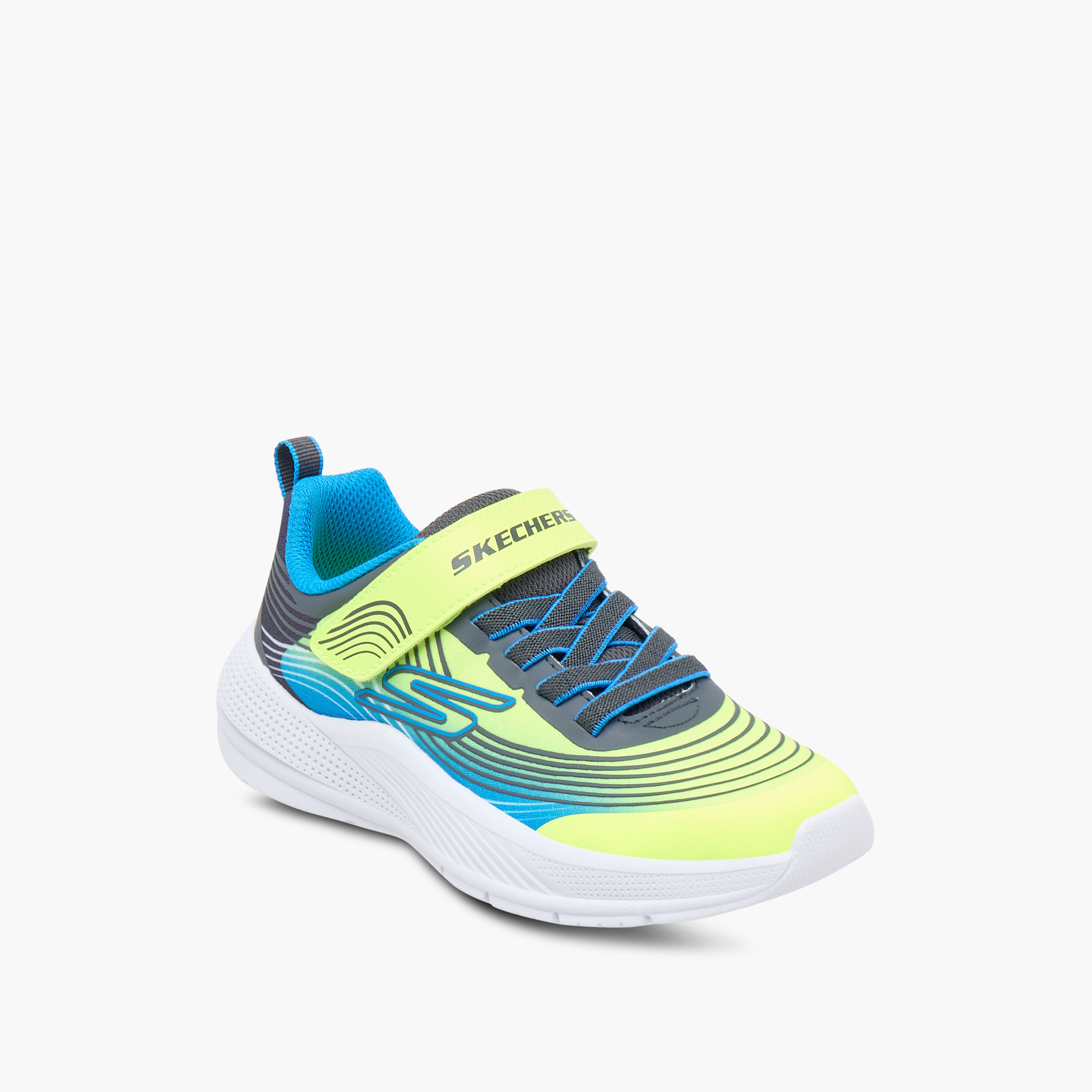 Skechers Boys Microspec Advance Hook & Loop Sneakers 403926L | OE-boys-shoes-sneakers-image-2