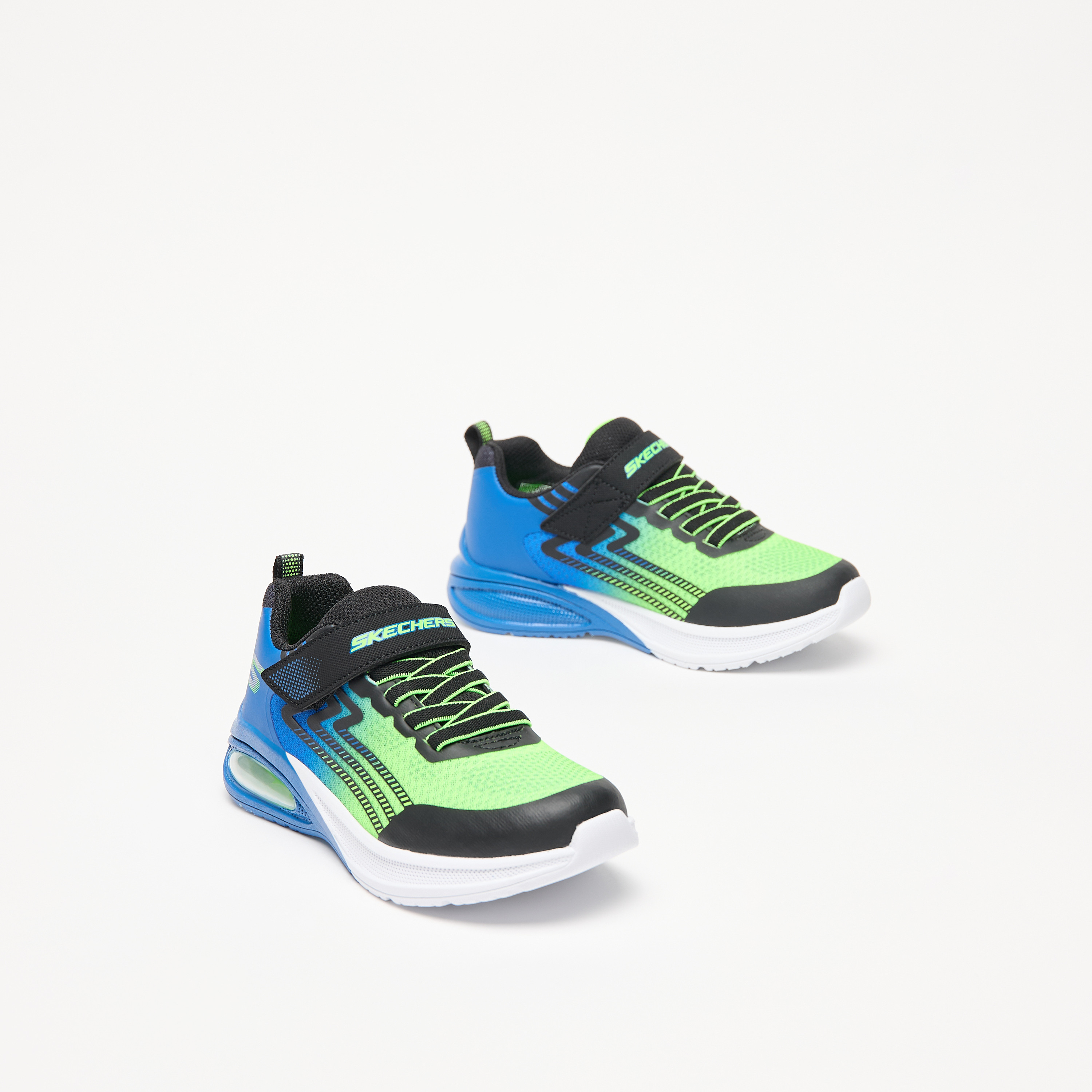 Skechers Boys Microspec Max Advance Hook & Loop Sneakers 403934L | OE-boys-shoes-sneakers-image-1
