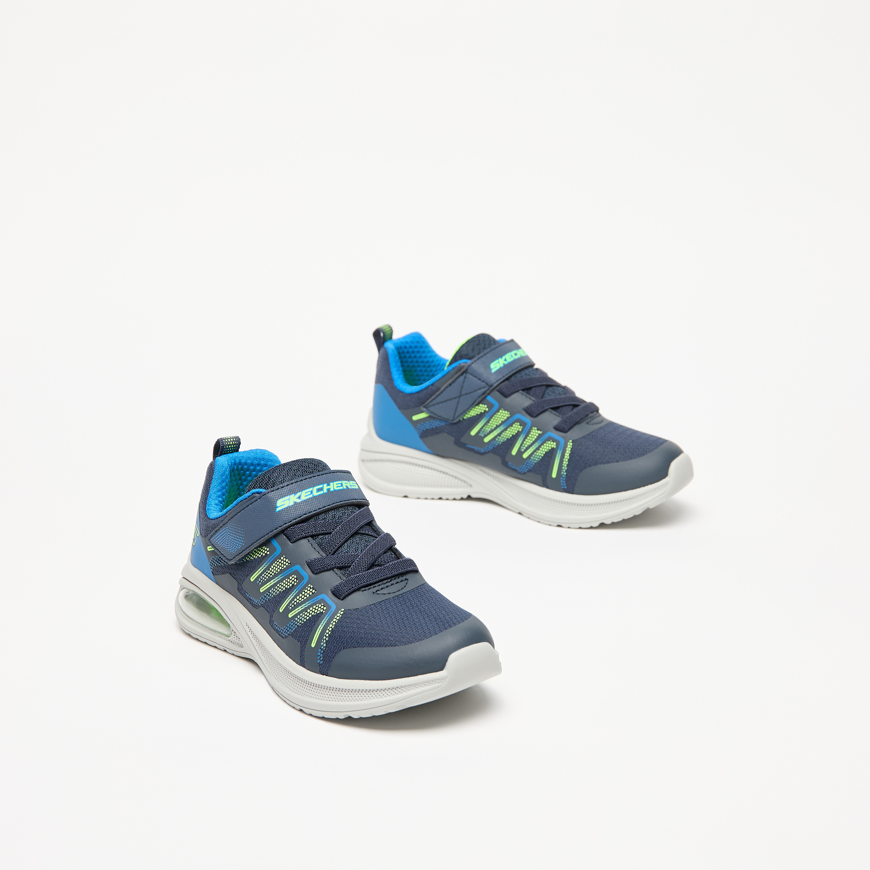 Skechers Boys Microspec Max Advance Hook & Loop Sneakers 403936L | OE-boys-shoes-sneakers-image-1