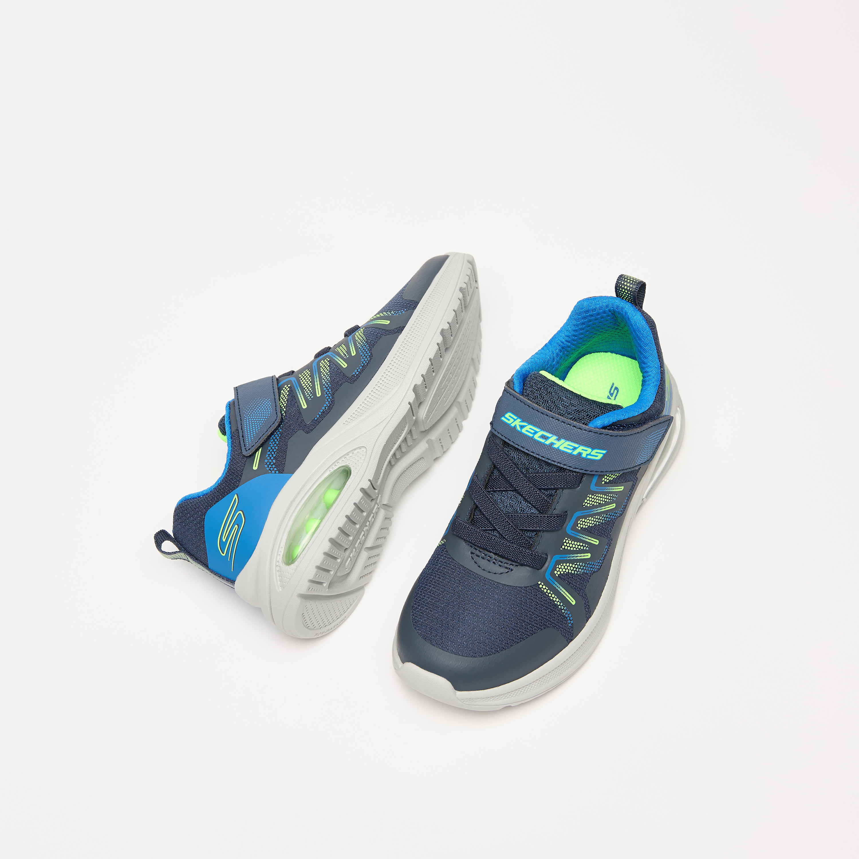 Skechers Boys Microspec Max Advance Hook & Loop Sneakers 403936L | OE-boys-shoes-sneakers-image-6