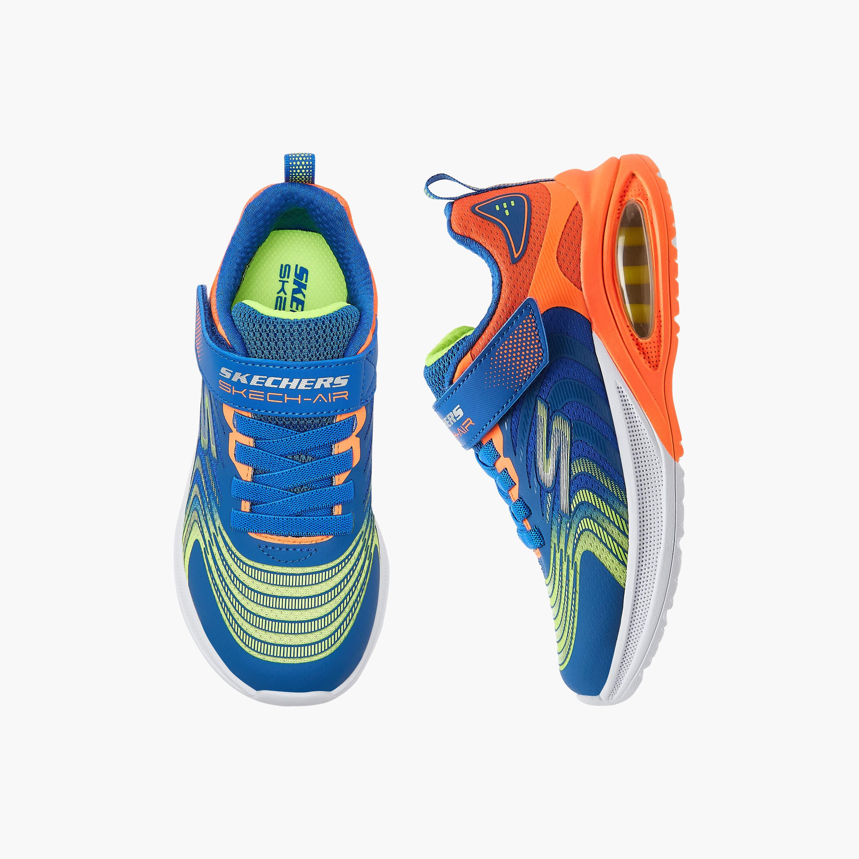 Skechers Boys MICROSPEC MAX ADVANCE Hook & Loop Sneakers 403938L | OE-boys-shoes-sneakers-image-1
